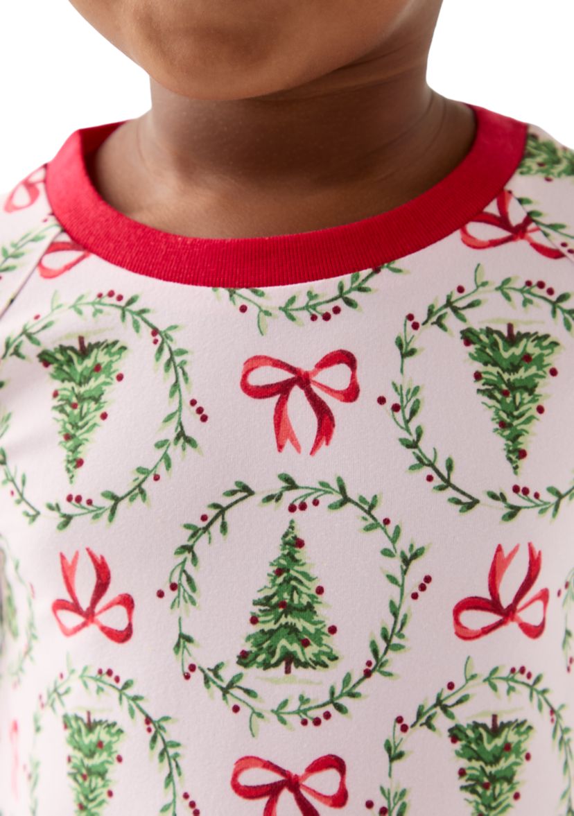 Toddler Holiday Bows and Wreaths Nightgown