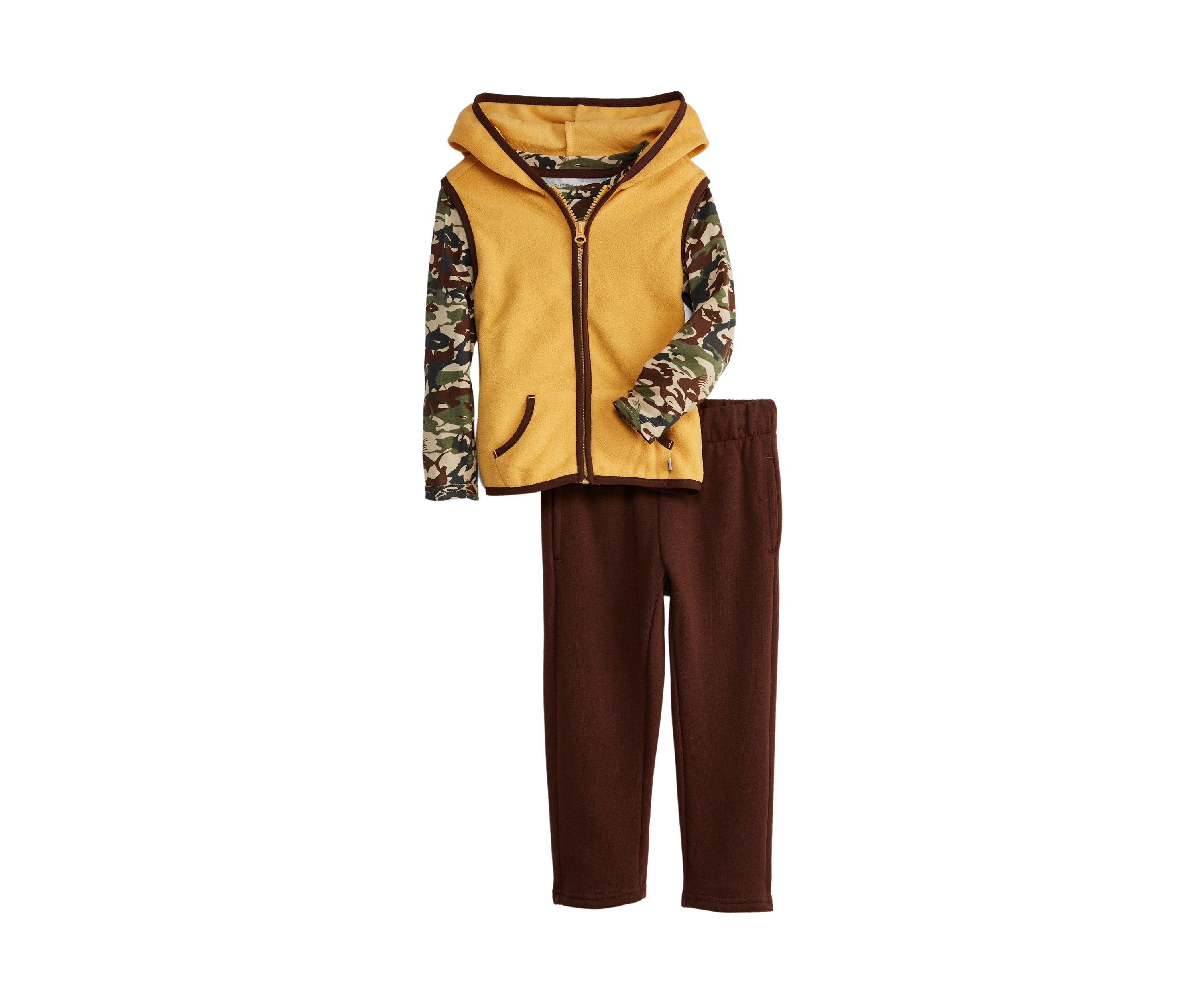 Toddler Boys Vest, Shirt, and Pants Set 