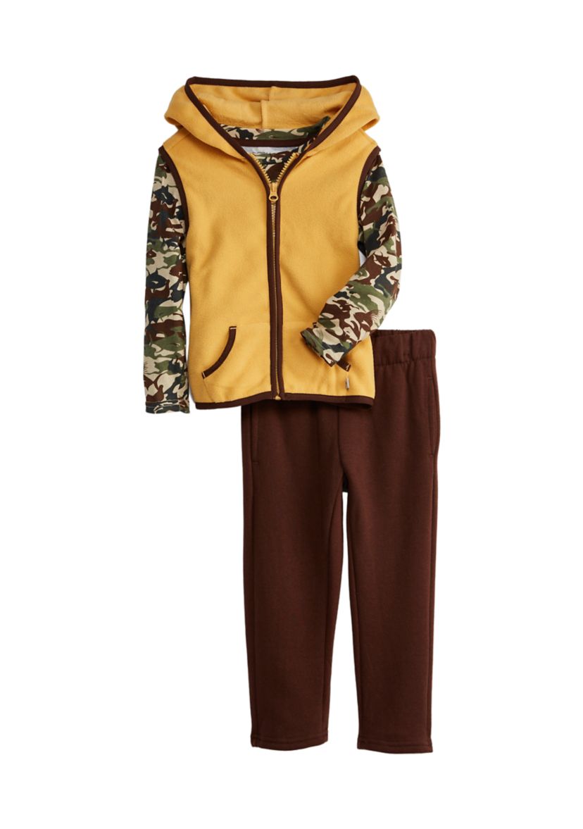Toddler Boys Vest, Shirt, and Pants Set 