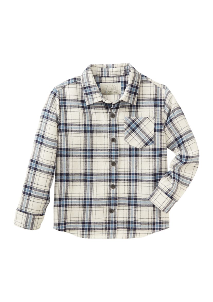 Toddler Boys Long Sleeve Flannel Shirt