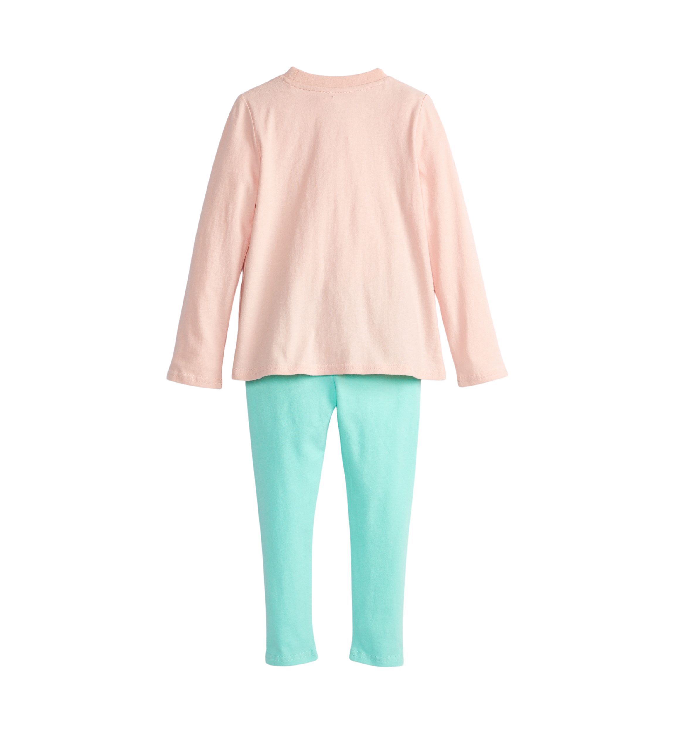Toddler Girls Long Sleeve Graphic T-Shirt Set 