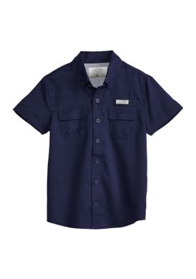 Ocean + Coast® Toddler Boys Short Sleeve Fishing Shirt