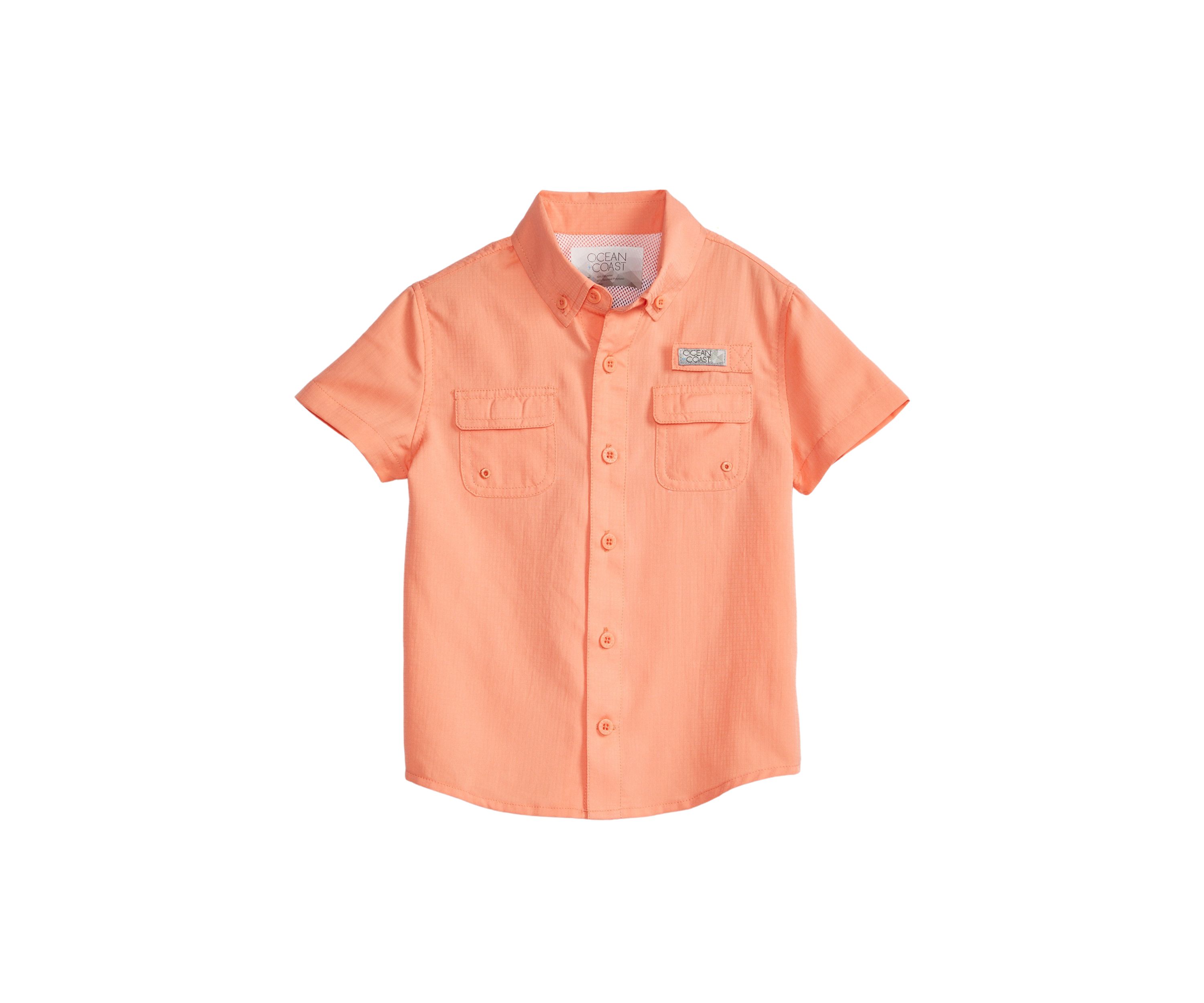 Toddler Boys Short Sleeve Fishing Shirt 