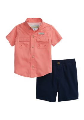 Ocean + Coast® Baby Boys Fishing Shirt Set