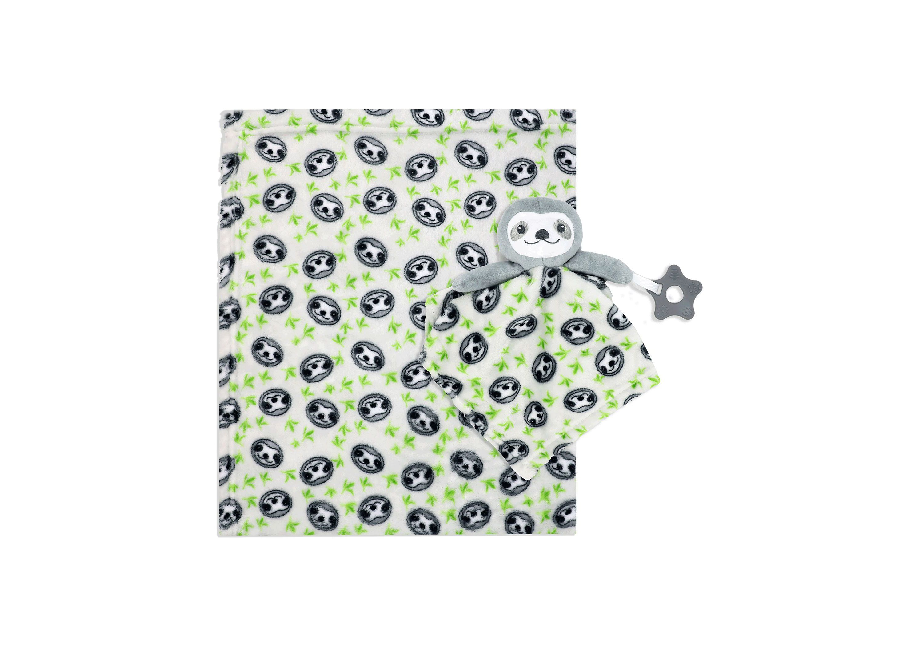 Baby Boys and Girls Blanket with Nunu and Teether