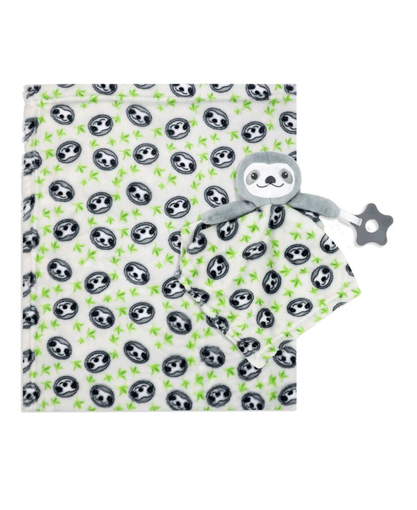Baby Boys and Girls Blanket with Nunu and Teether