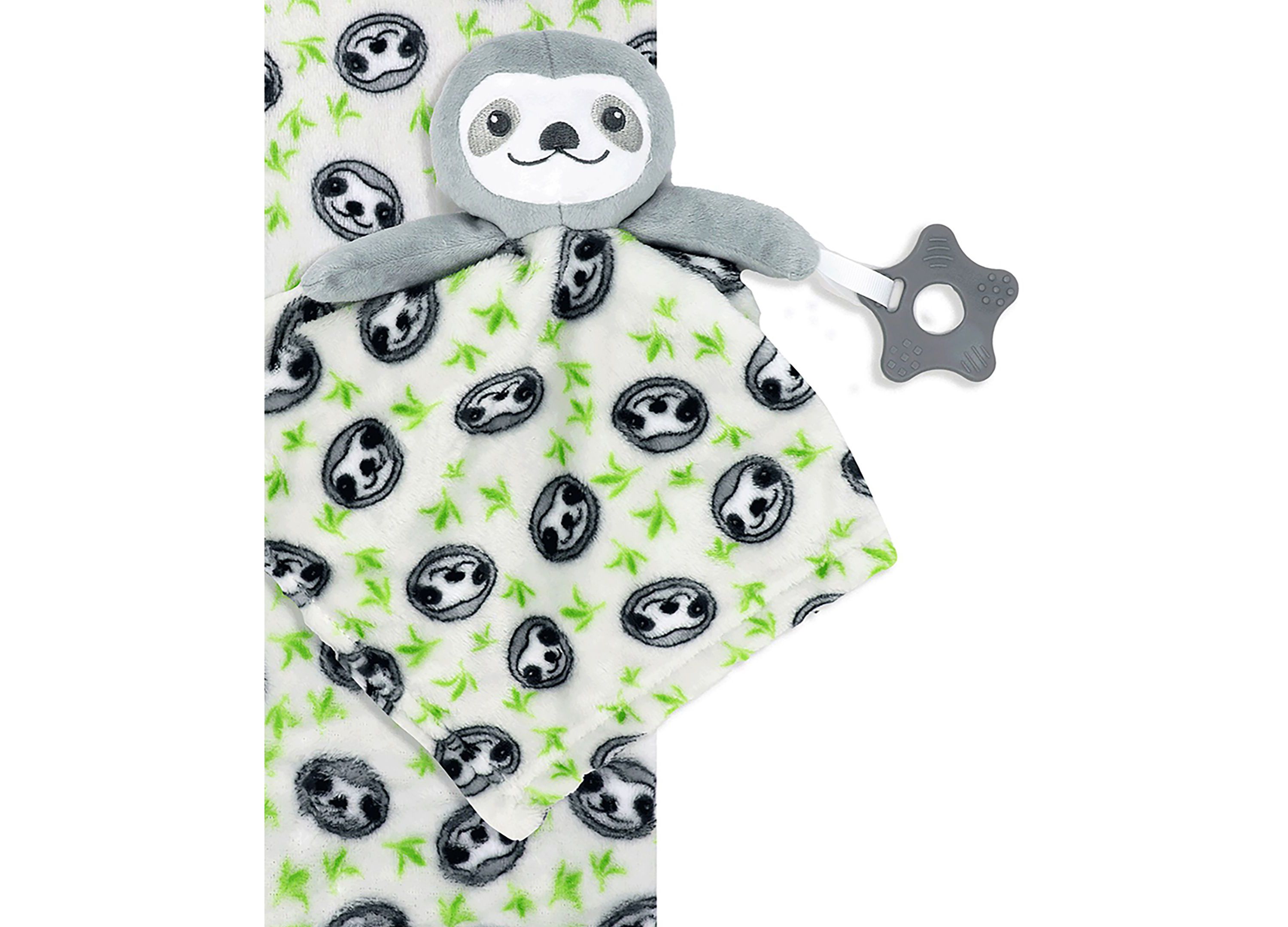 Baby Boys and Girls Blanket with Nunu and Teether
