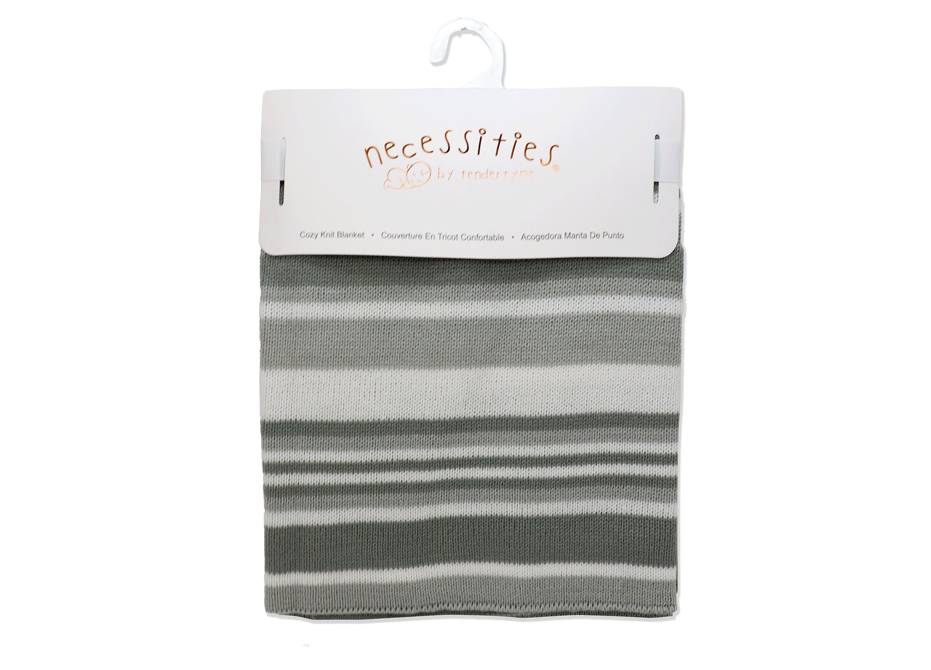 Baby Boys and Girls Striped Knit Blanket