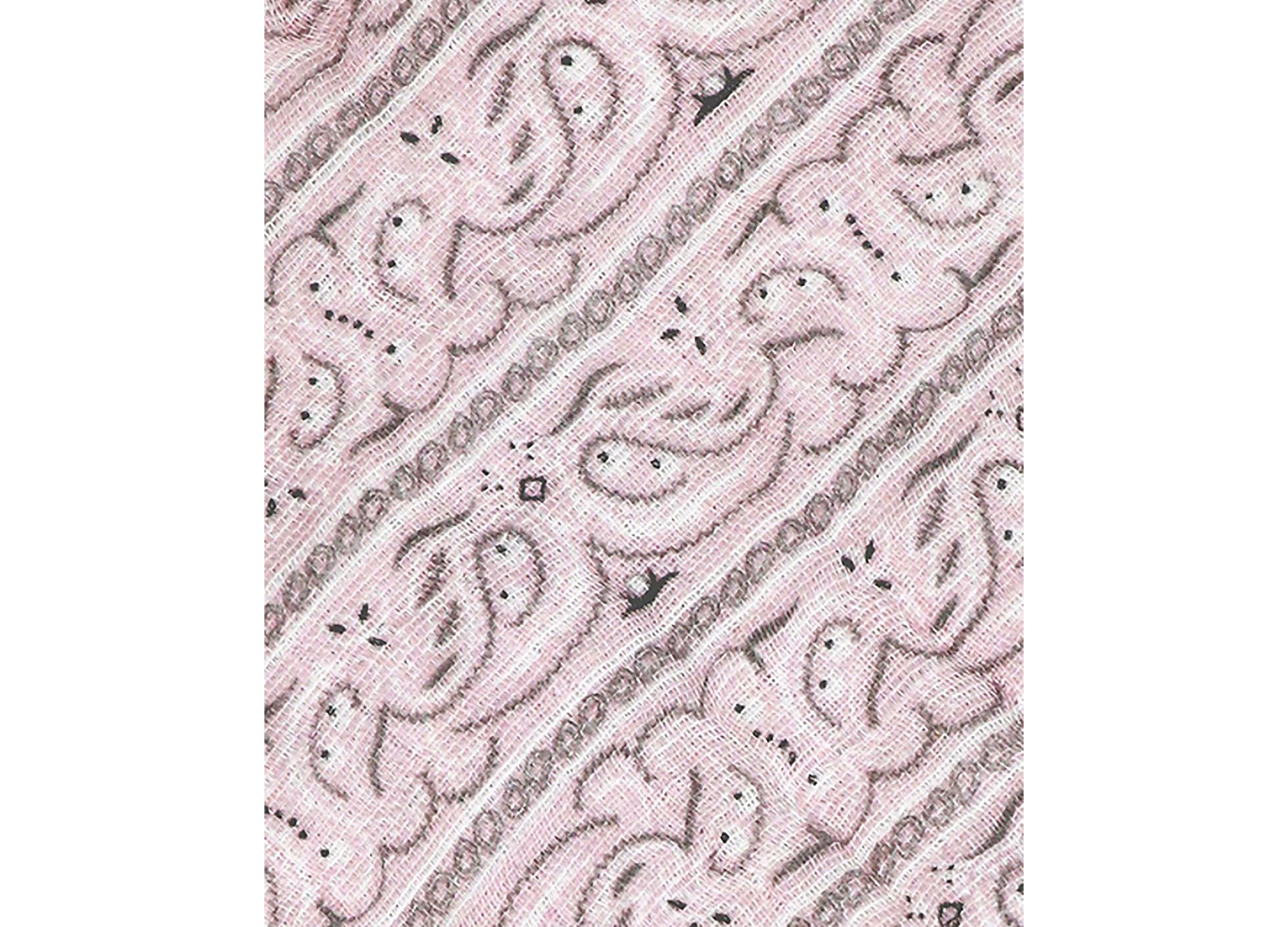 Baby Boys and Girls Paisley Muslin Lined Hooded Towel