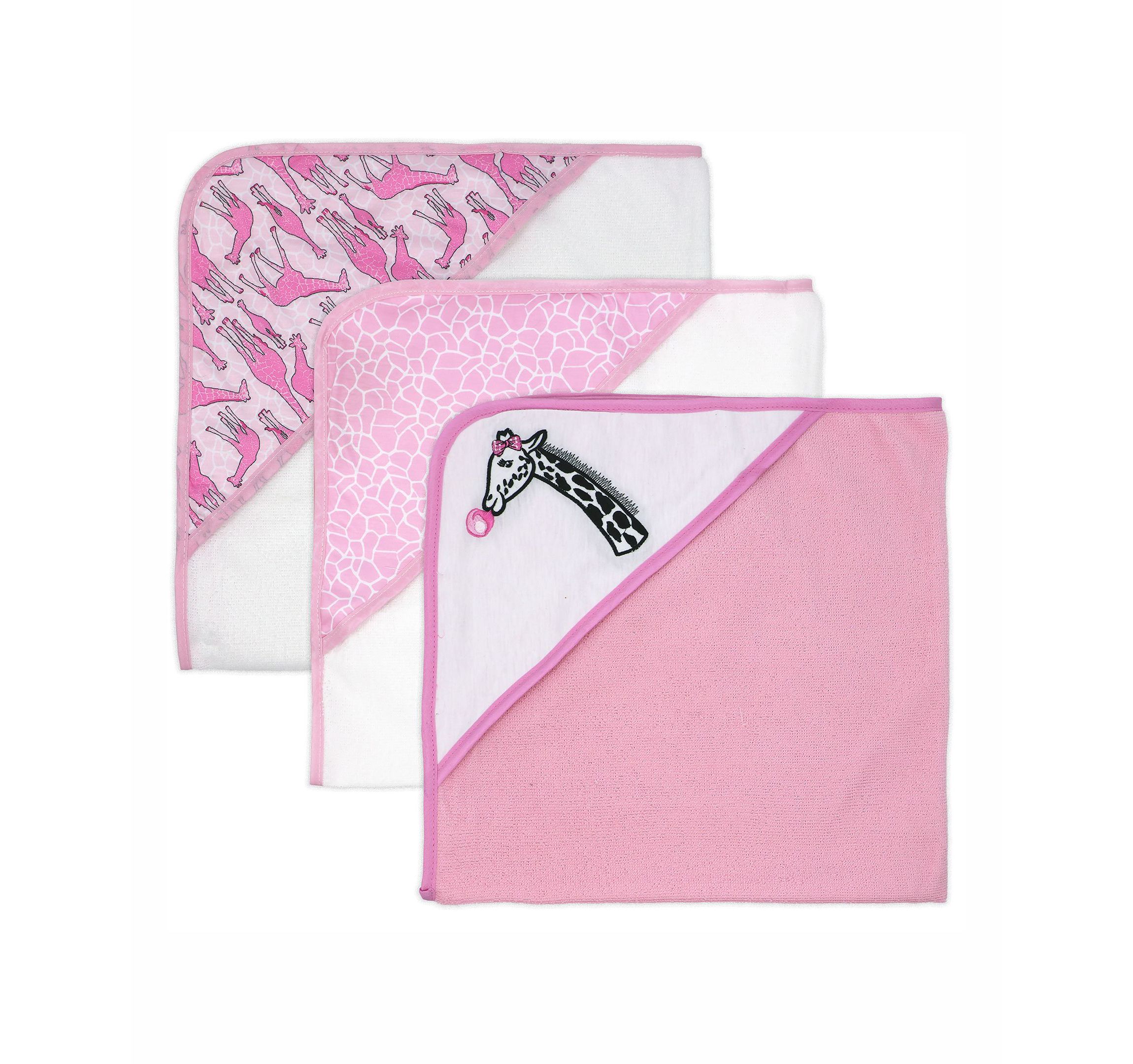 Baby Boys and Girls 3 Pack Microfiber Hooded Towels