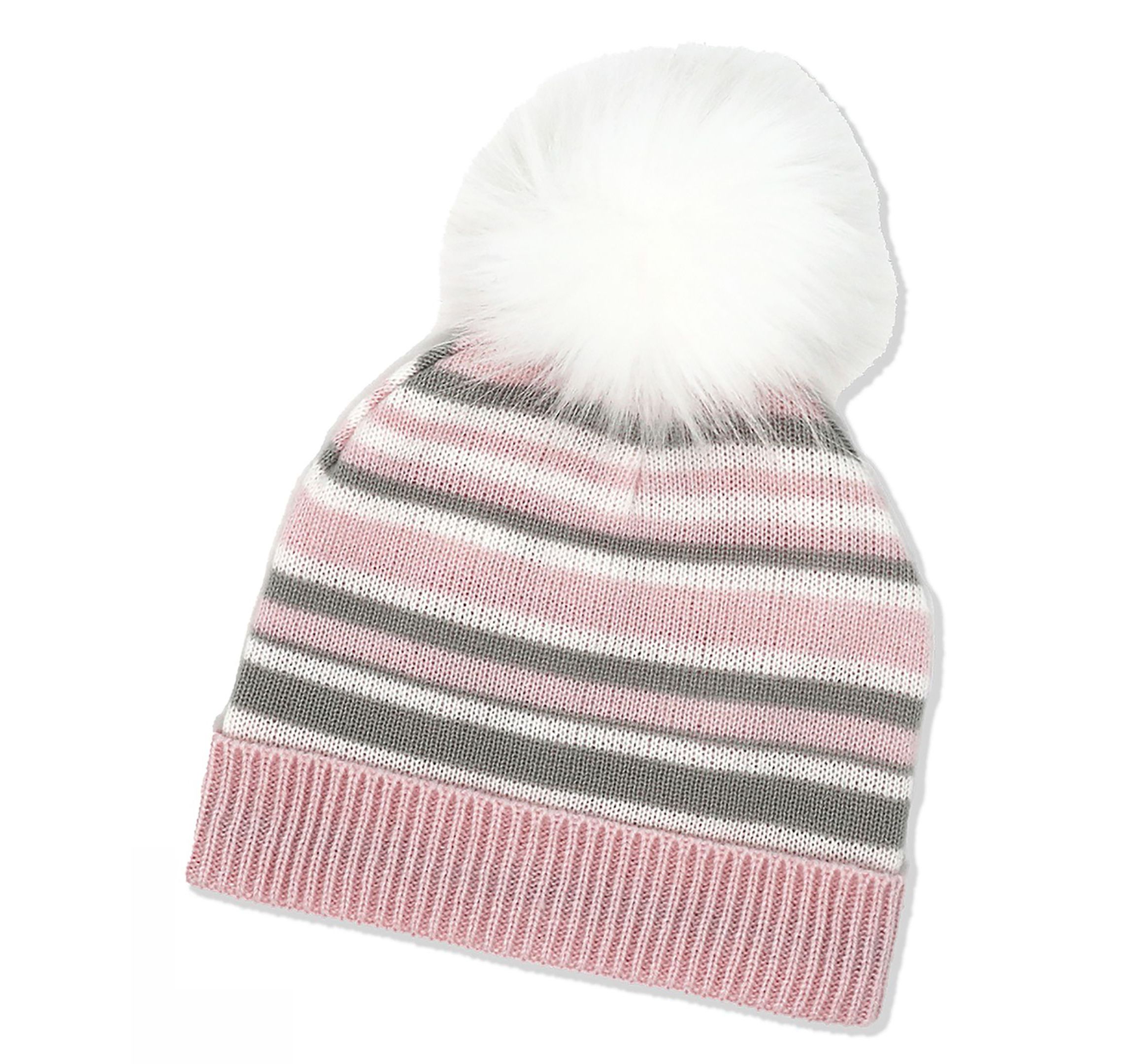 Baby Boys and Girls Striped Knit Hat & Booties