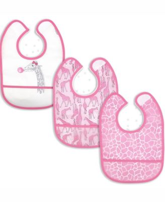 Baby Boys and Girls 3 Pk PEVA Bibs