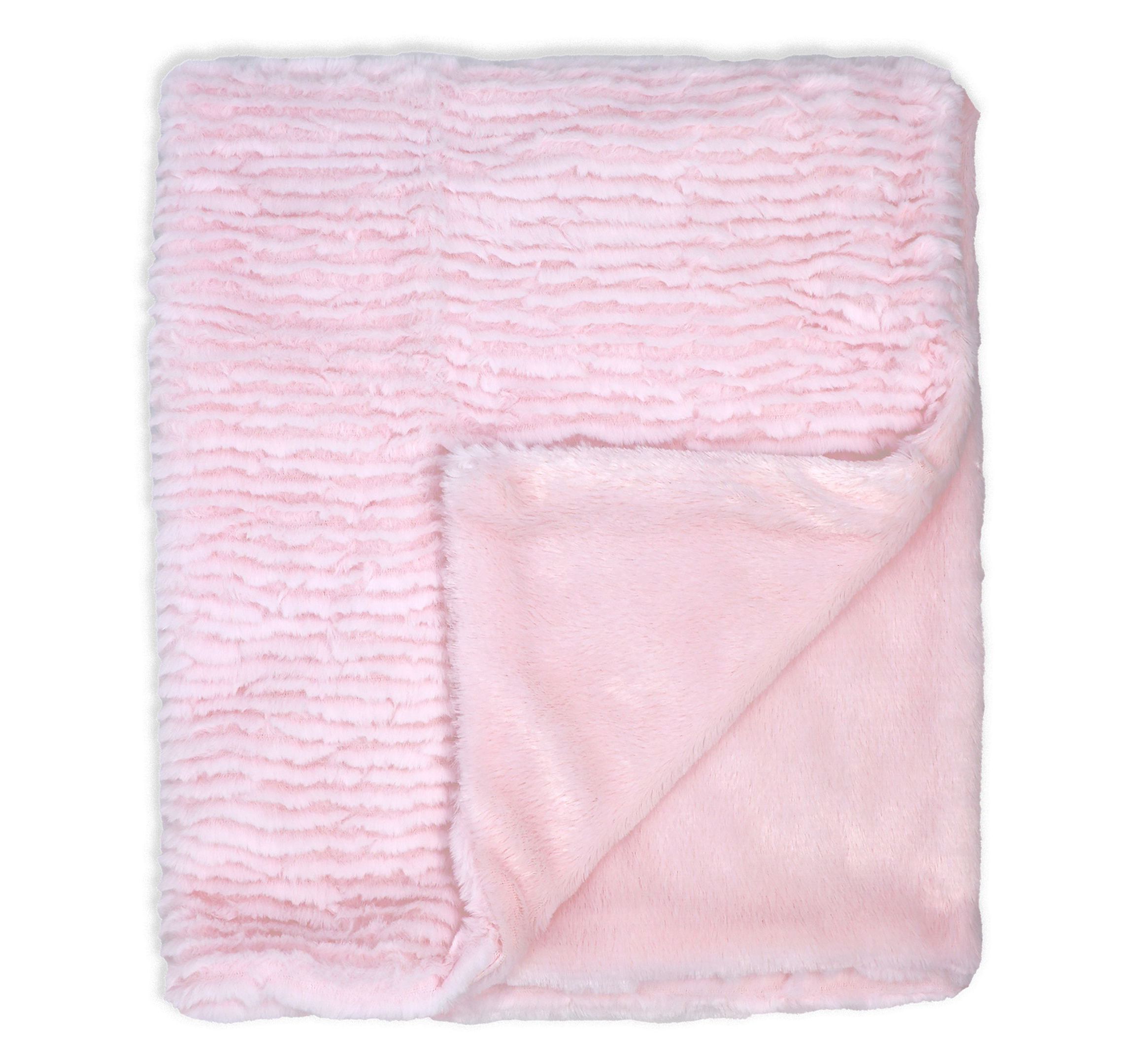 Baby Boys and Girls Ridged Plush Blanket