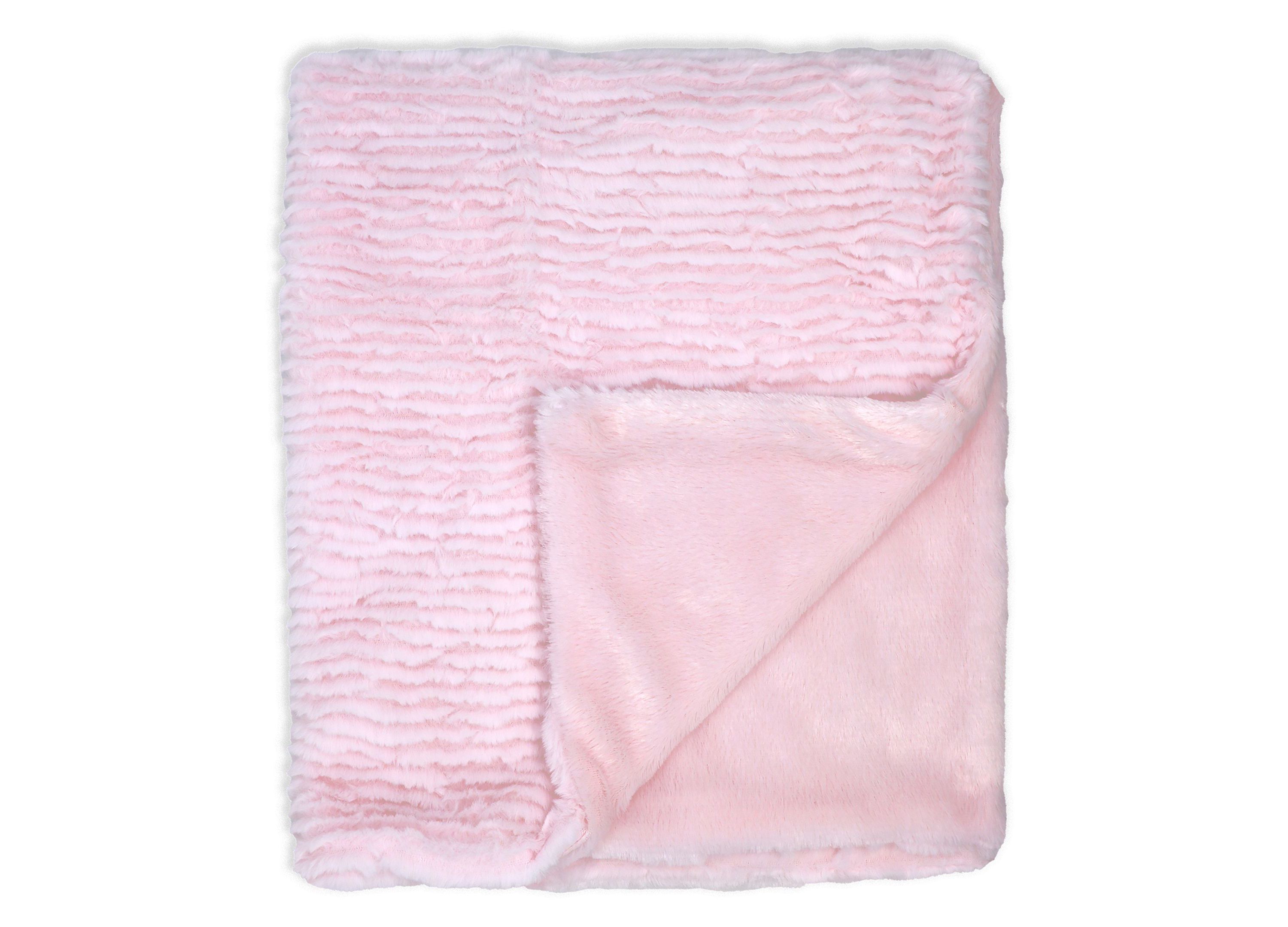 Baby Boys and Girls Ridged Plush Blanket