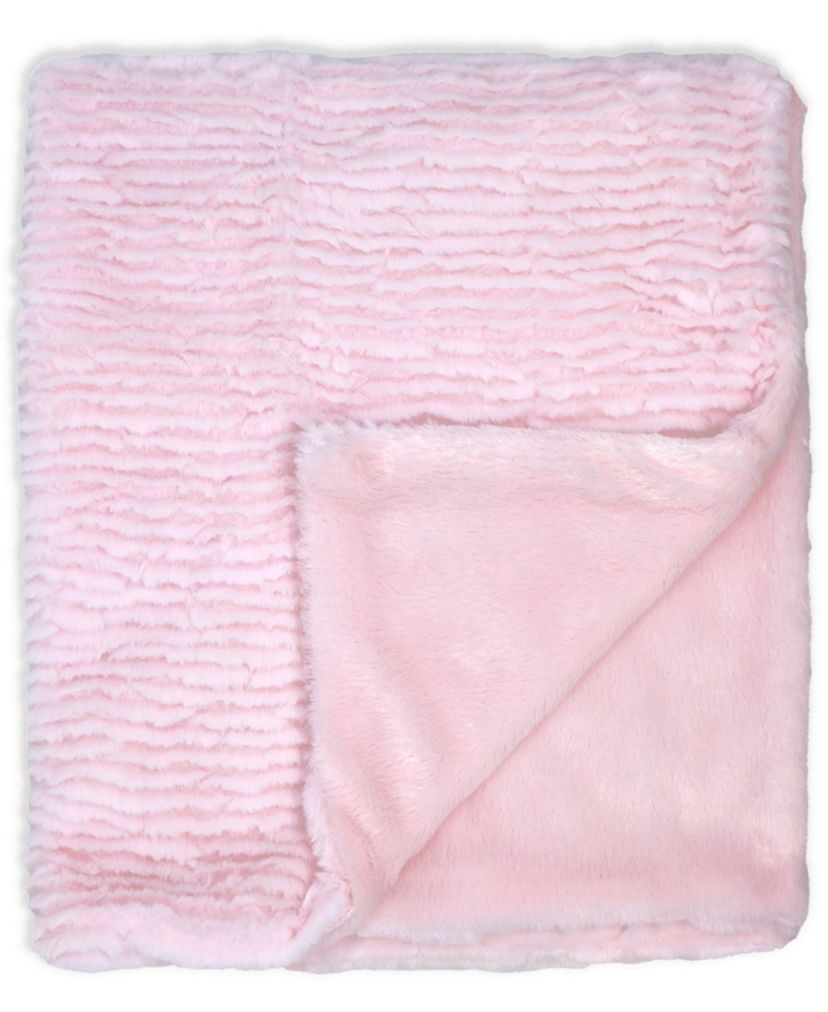 Baby Boys and Girls Ridged Plush Blanket