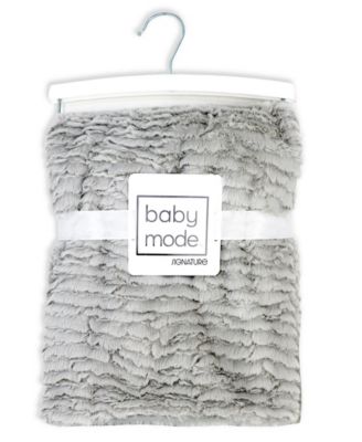 Baby Boys and Girls Ridged Plush Blanket