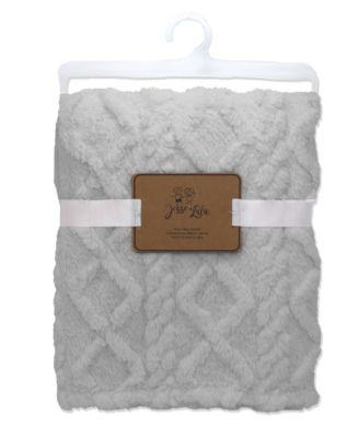 Baby Boys and Girls Sculpted Sherpa Blanket