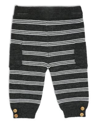 Baby Boys Knit Pant Set Gray