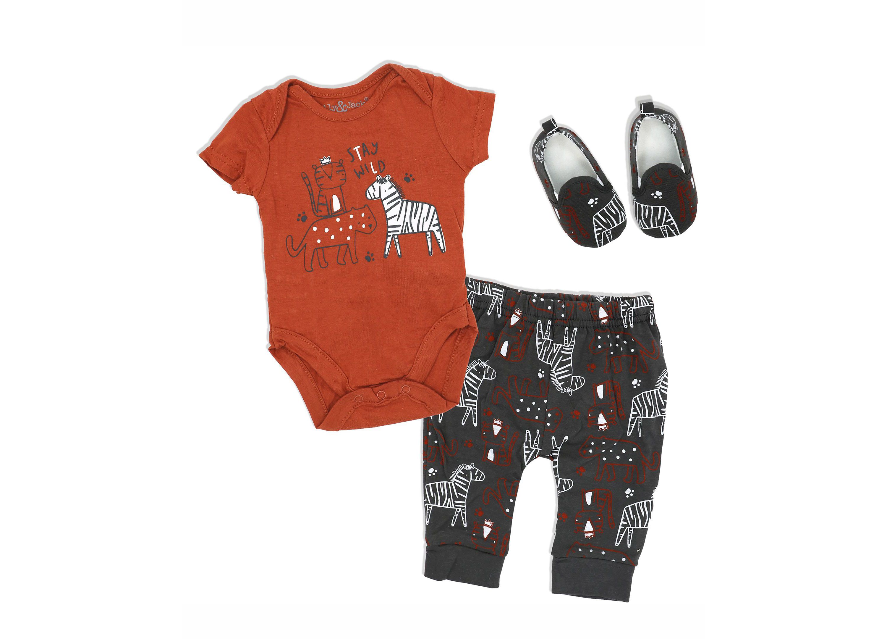 Baby Boys Stay Wild Outfit with Shoes