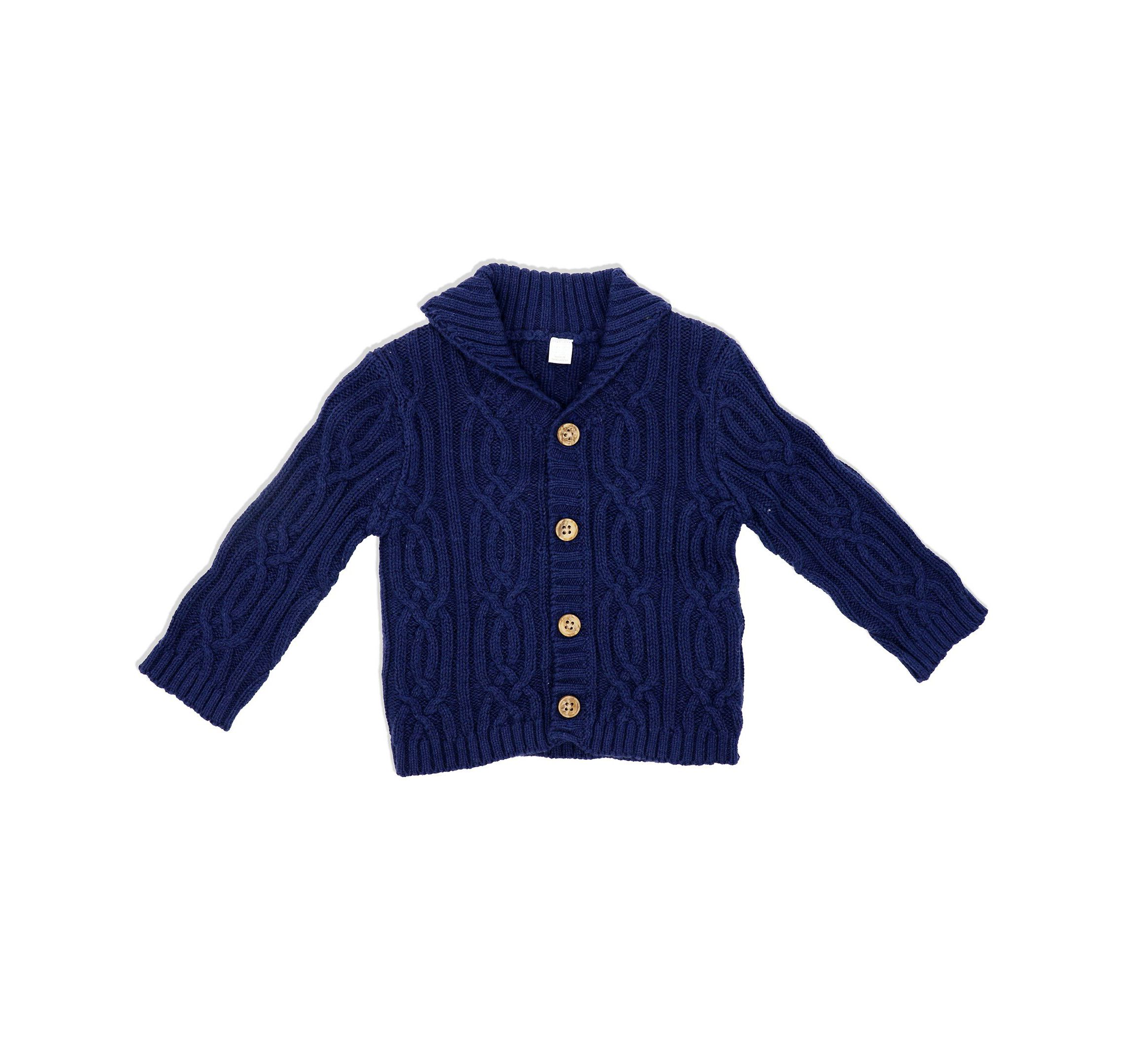 Baby Boys Knit Pant Set Navy