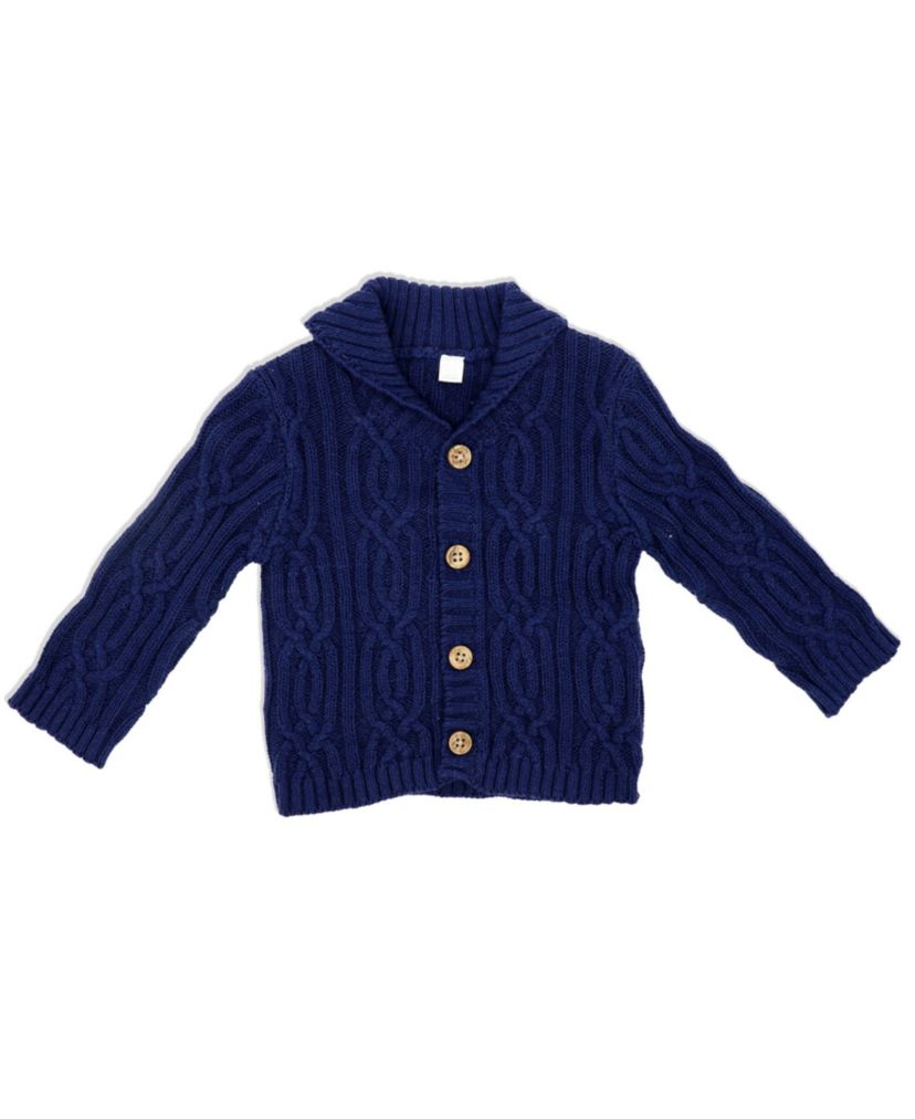 Baby Boys Knit Pant Set Navy