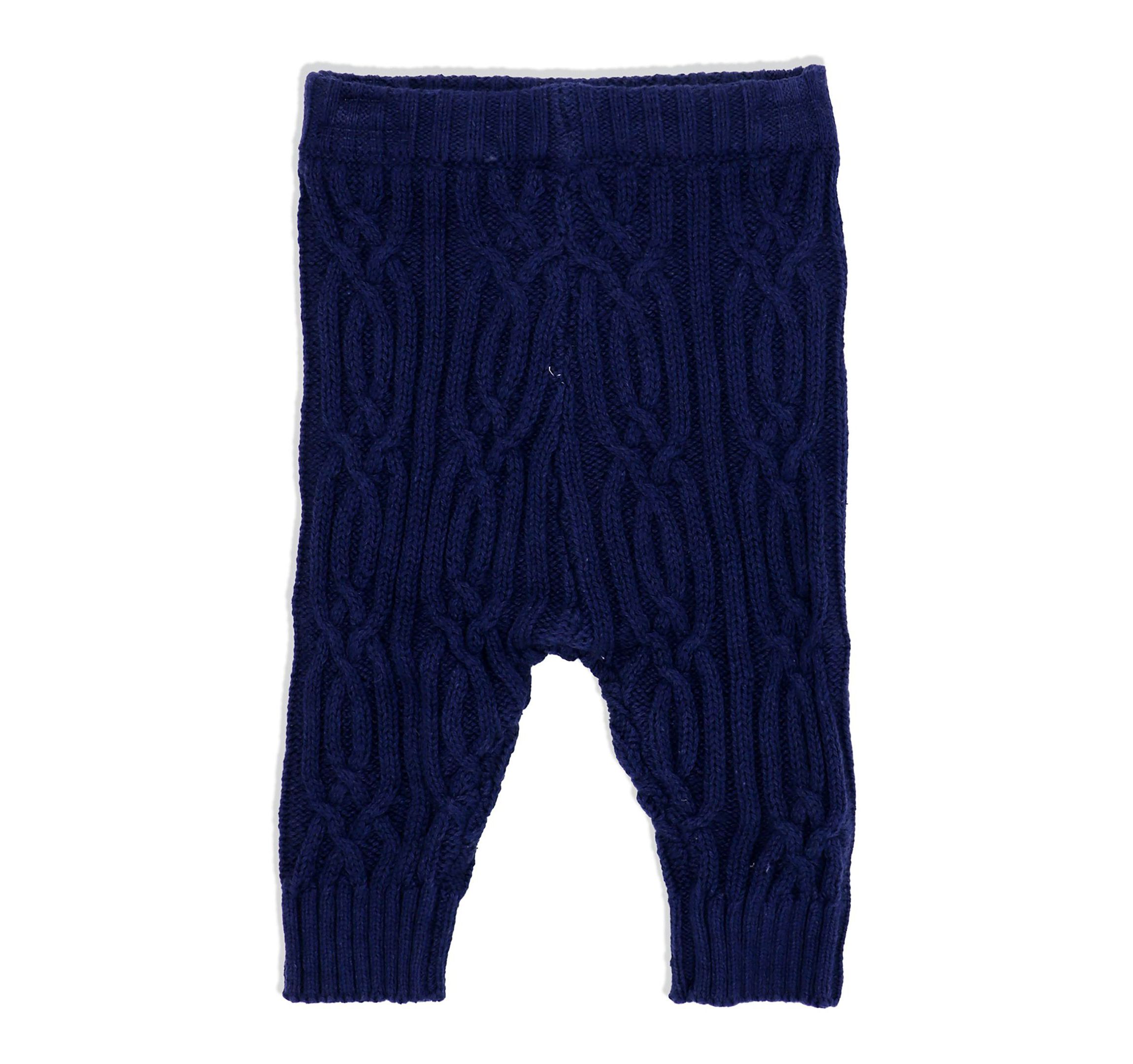 Baby Boys Knit Pant Set Navy