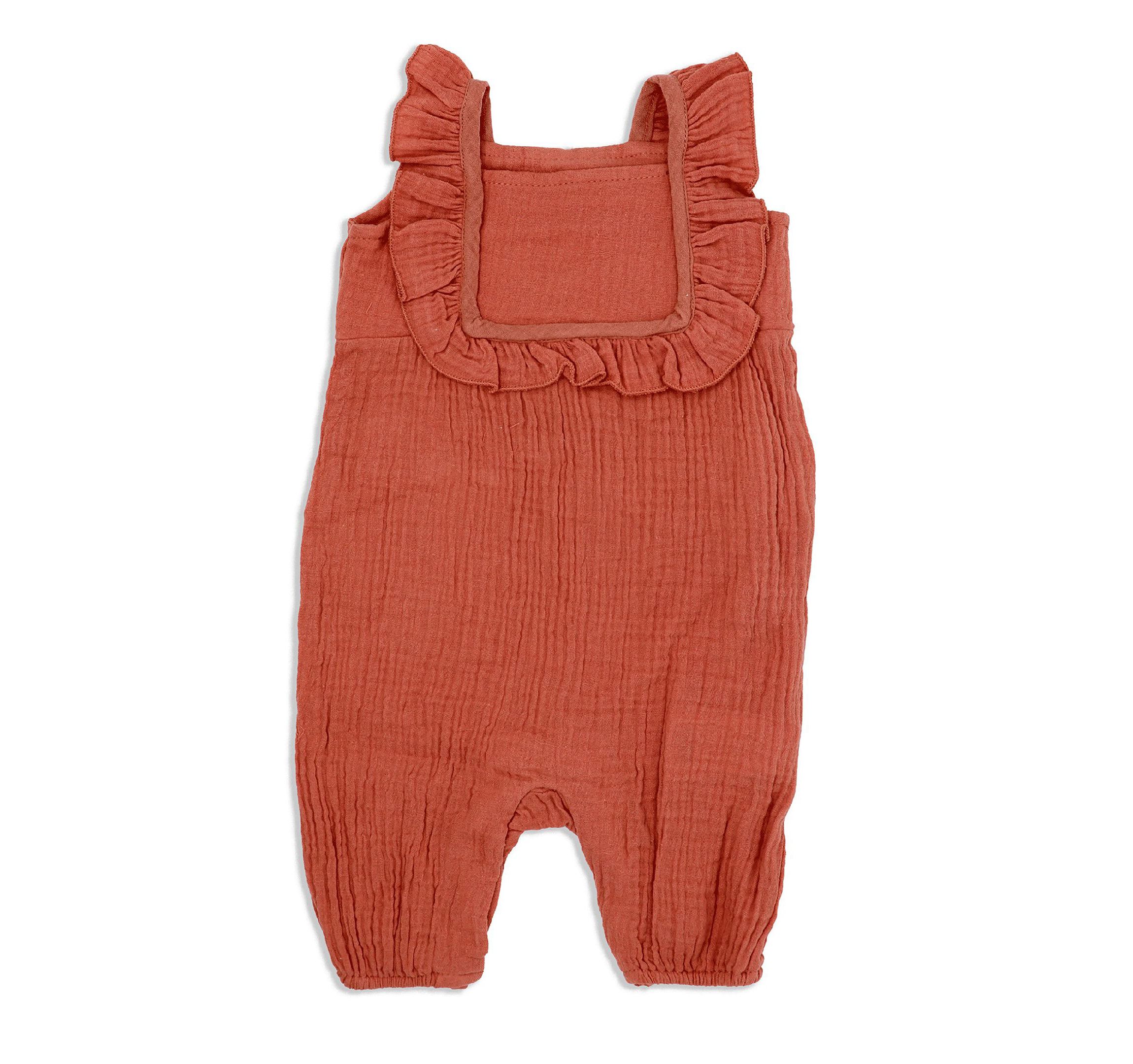 Baby Girls Coral Romper Set