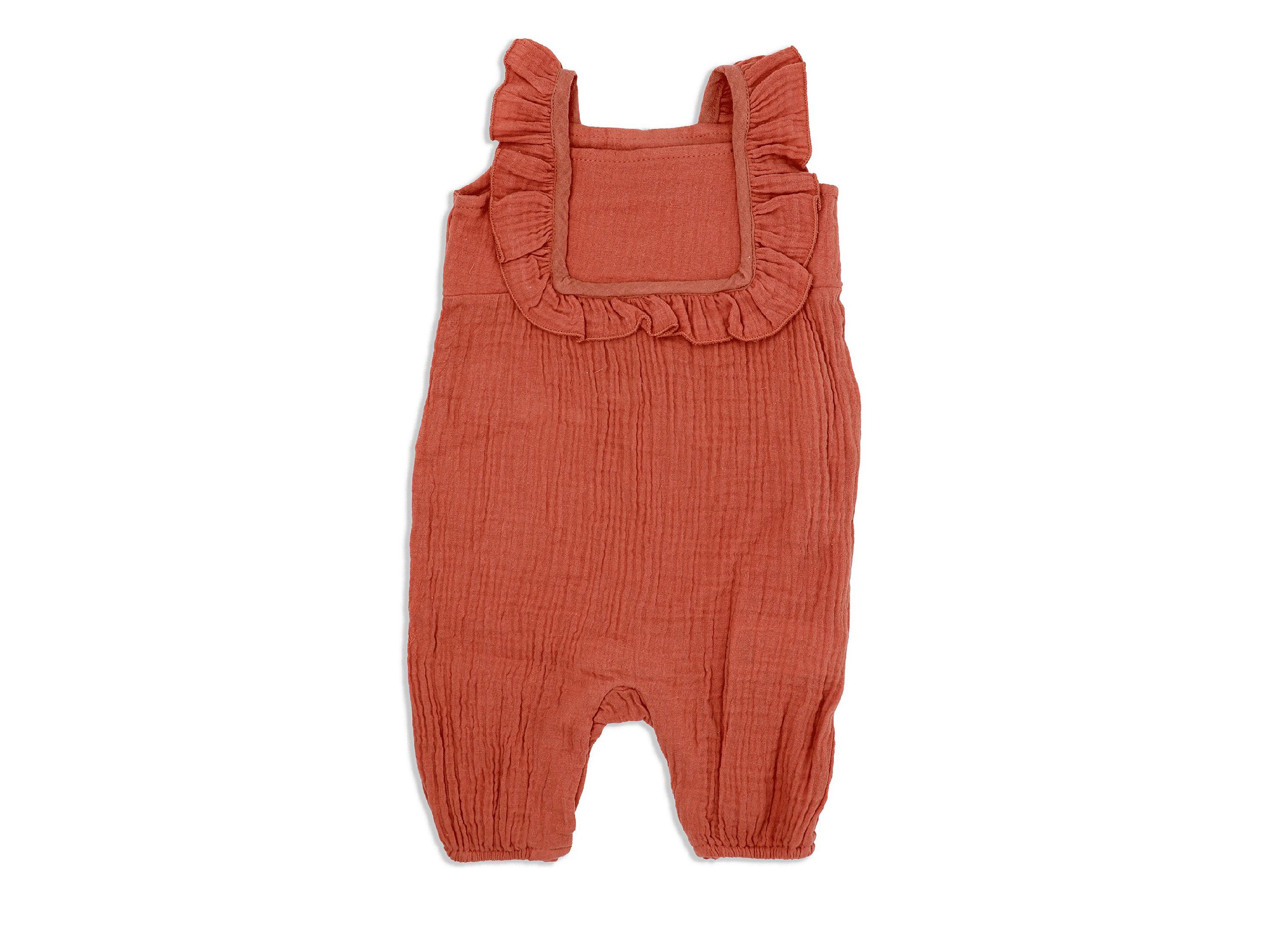 Baby Girls Coral Romper Set