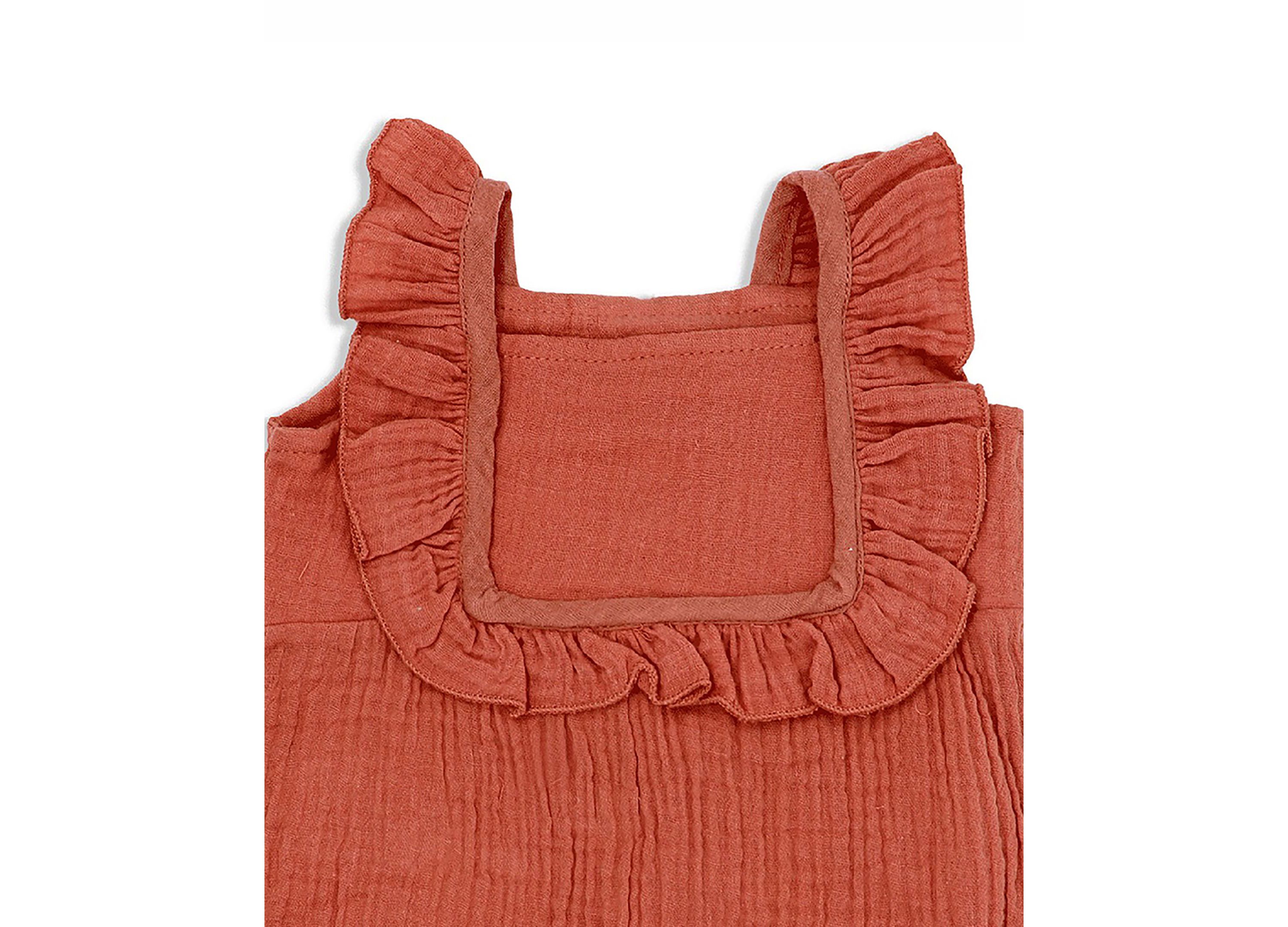 Baby Girls Coral Romper Set