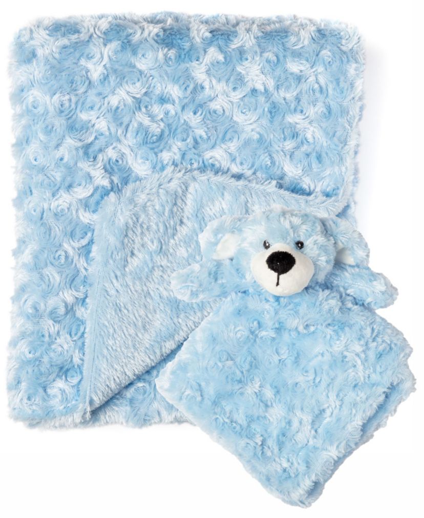 Baby Boys and Girls Curly Plush Blanket with Nunu