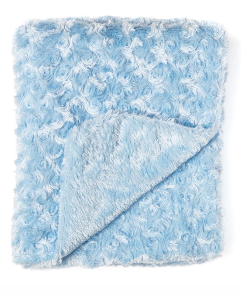 Baby Boys and Girls Curly Plush Blanket with Nunu