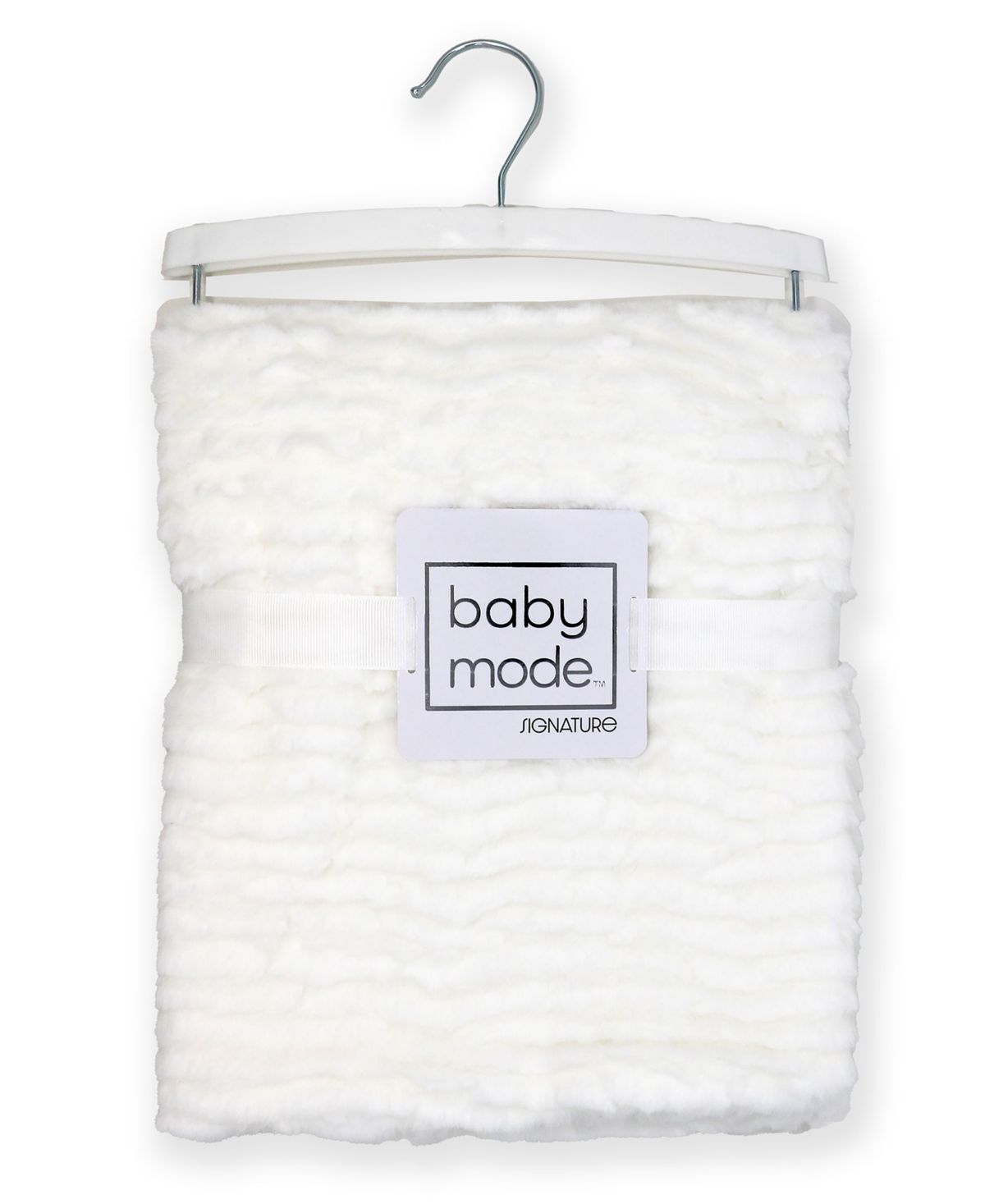 Baby Boys and Girls Ridged Plush Blanket with Nunu and Rattle