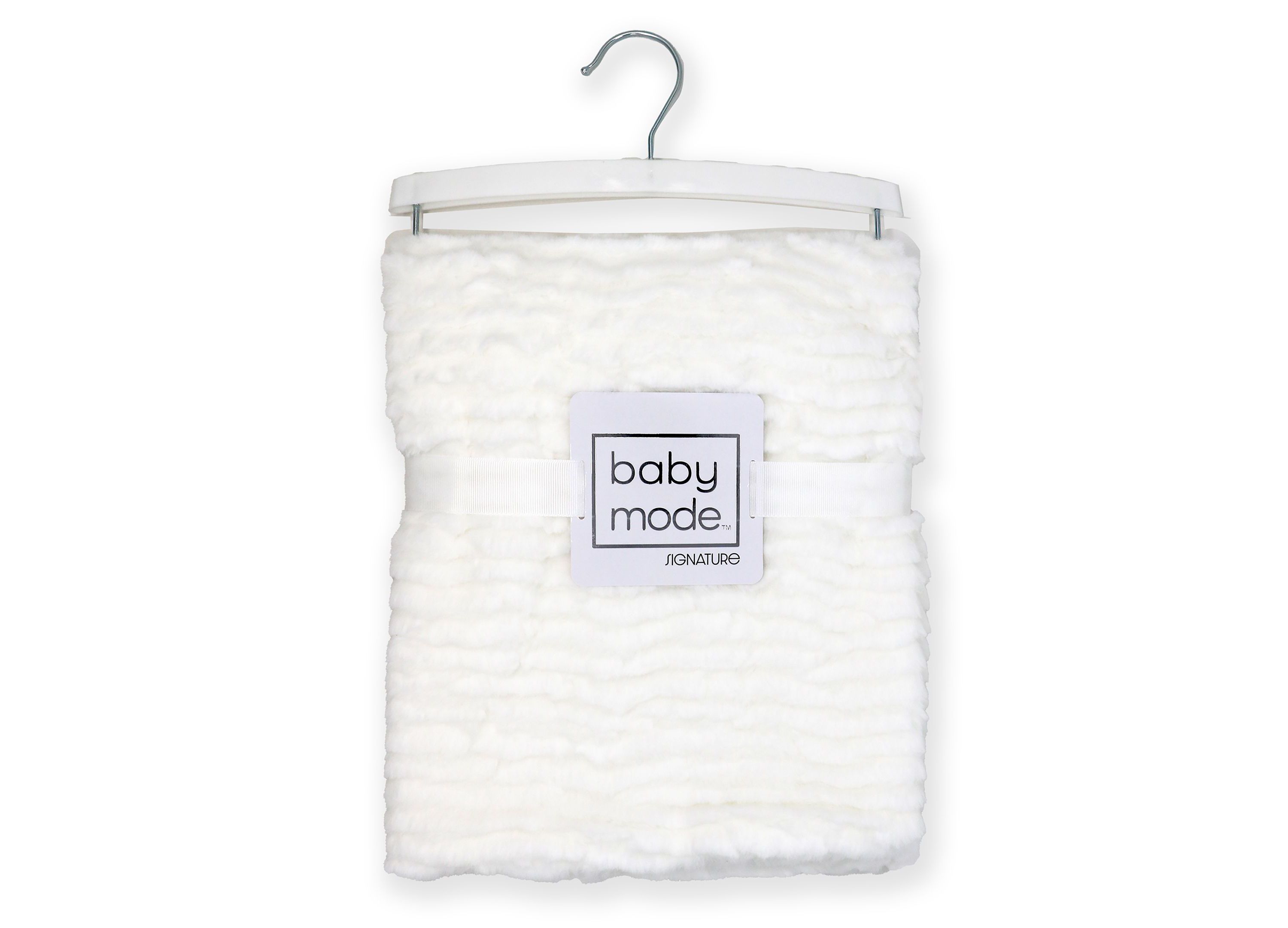 Baby Boys and Girls Ridged Plush Blanket with Nunu and Rattle