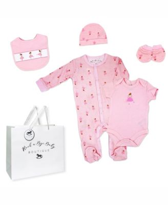 Baby Girls Ballerina Layette, 5 Piece Set