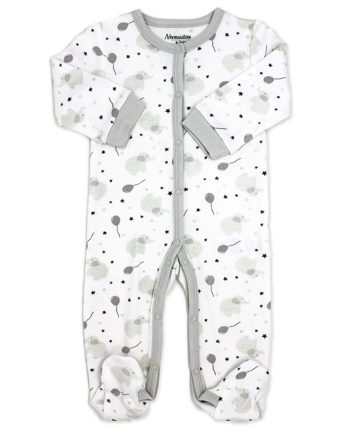 Baby Boys and Baby Girls Elephants and Balloons Layette, 5 Piece Set