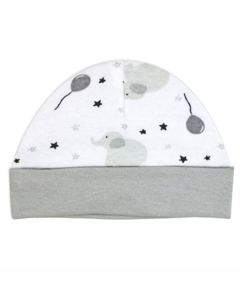 Baby Boys and Baby Girls Elephants and Balloons Layette, 5 Piece Set