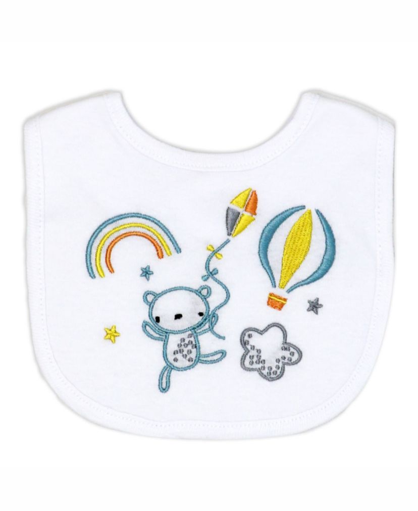 Baby Boys and Girls Rainbows and Balloons Layette, 5 Piece Set