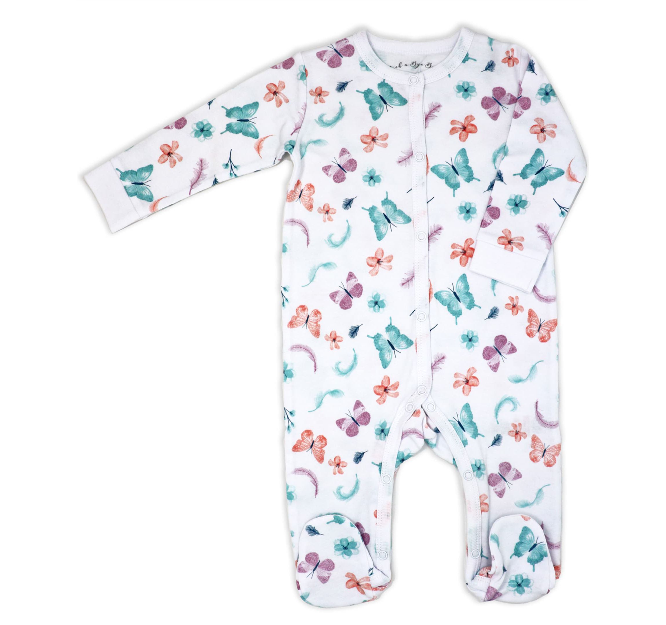 Baby Girls Butterflies Layette, 5 Piece Set