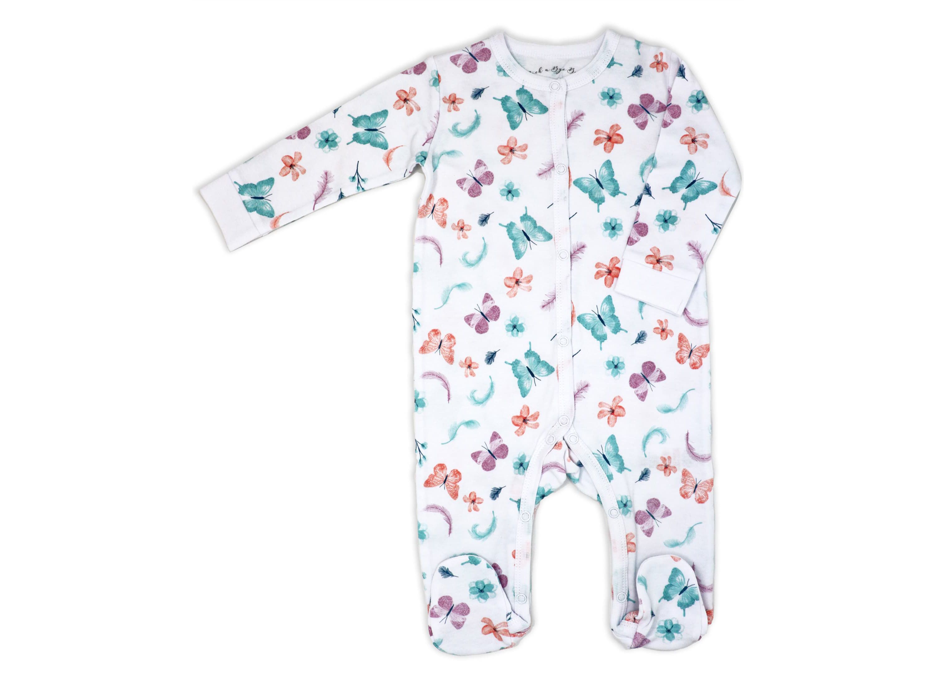 Baby Girls Butterflies Layette, 5 Piece Set