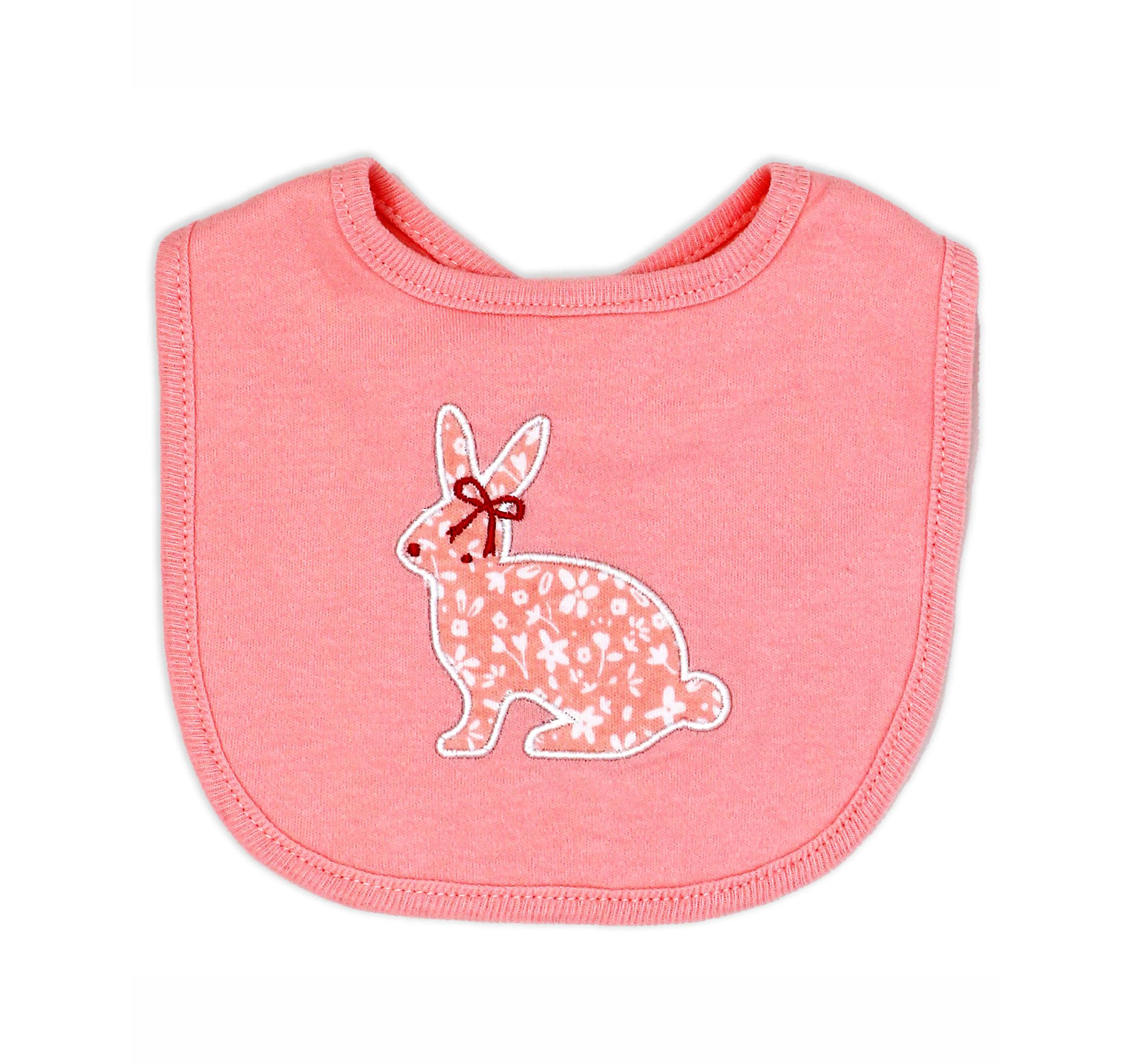 Baby Girls Floral Bunny Layette, 5 Piece Set