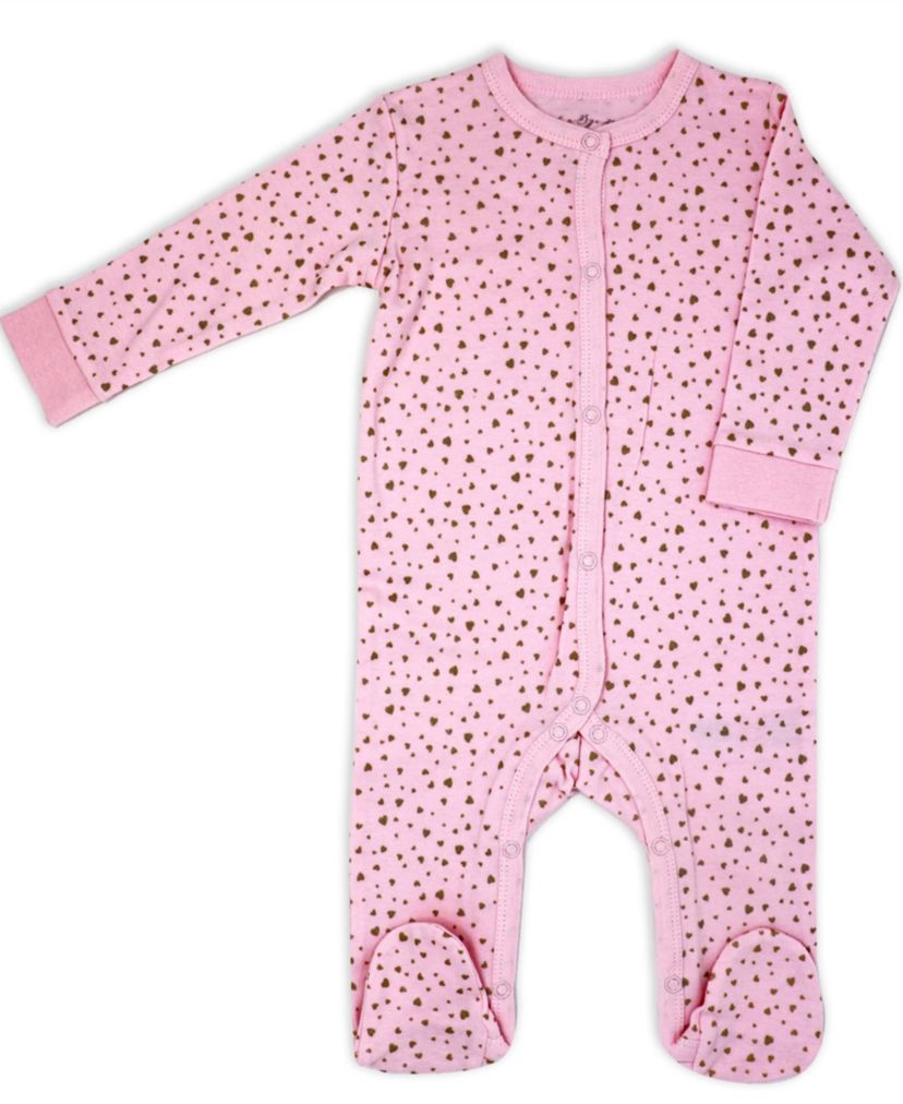 Baby Girls Golden Hearts Layette, 5 Piece Set