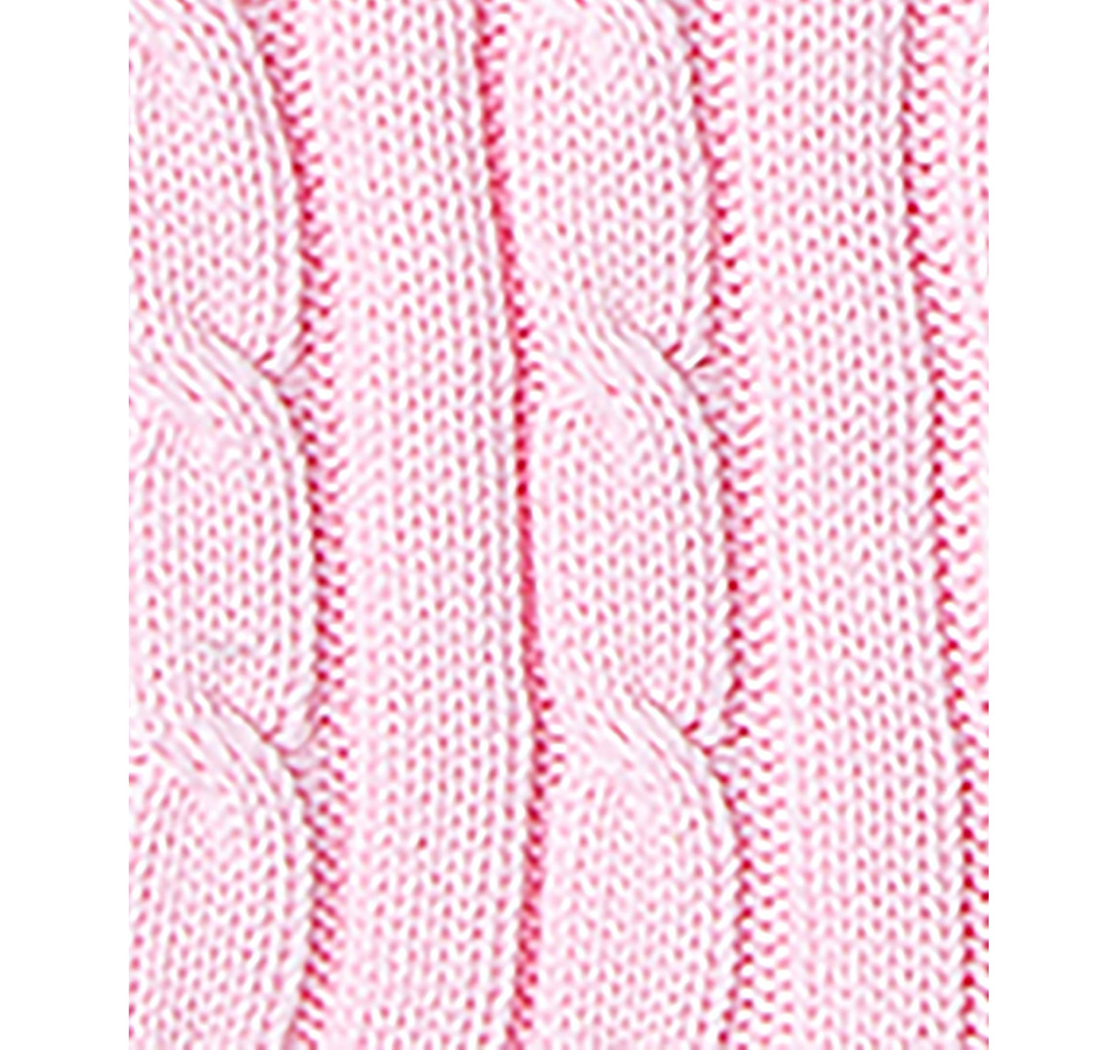 Baby Girls Long Sleeved Cable Knit Romper