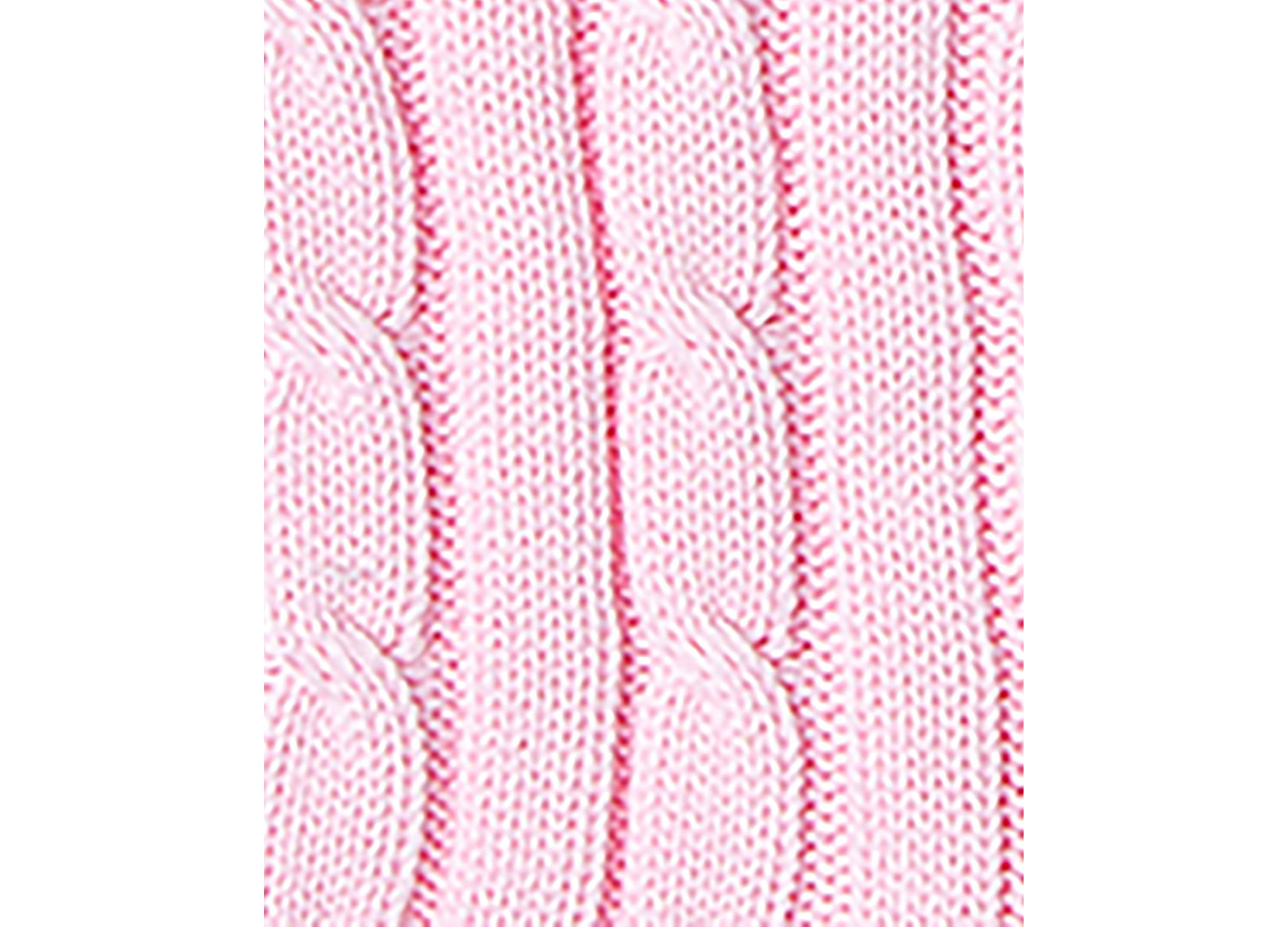 Baby Girls Long Sleeved Cable Knit Romper