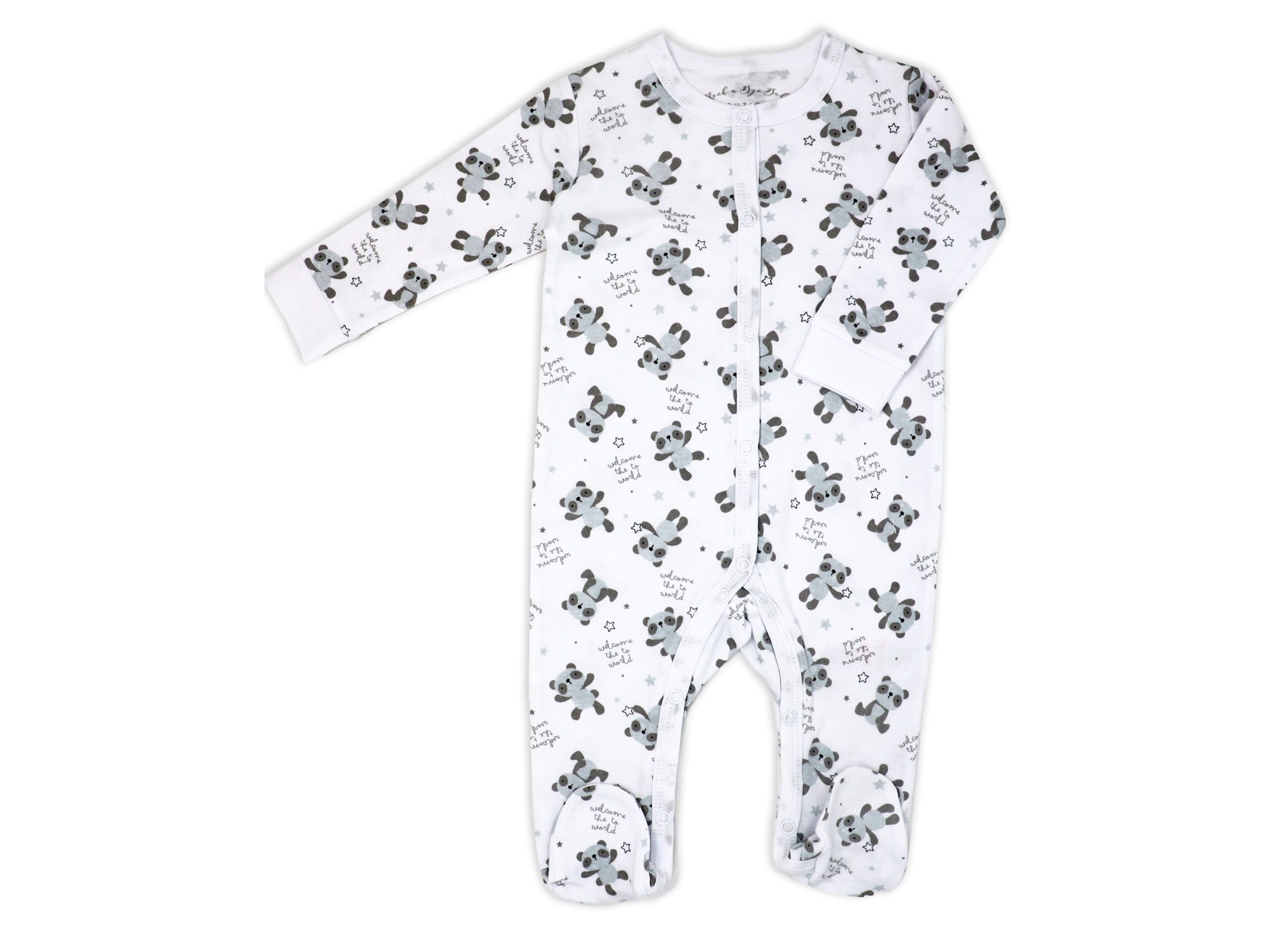 Baby Boys and Girls Panda World Layette, 5 Piece Set