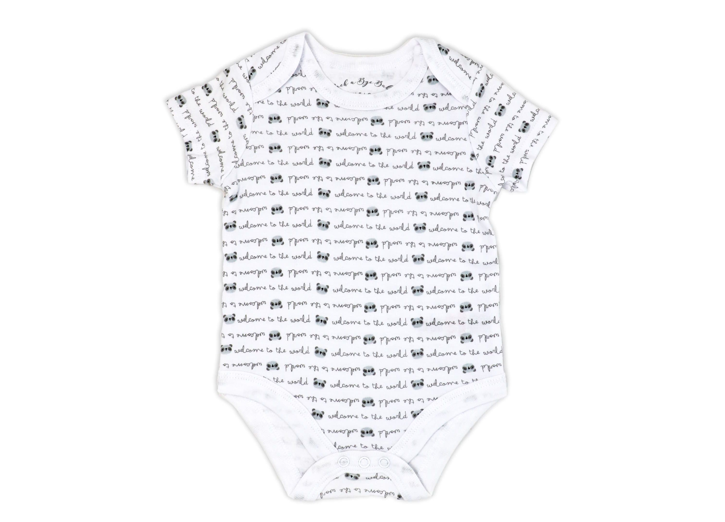 Baby Boys and Girls Panda World Layette, 5 Piece Set