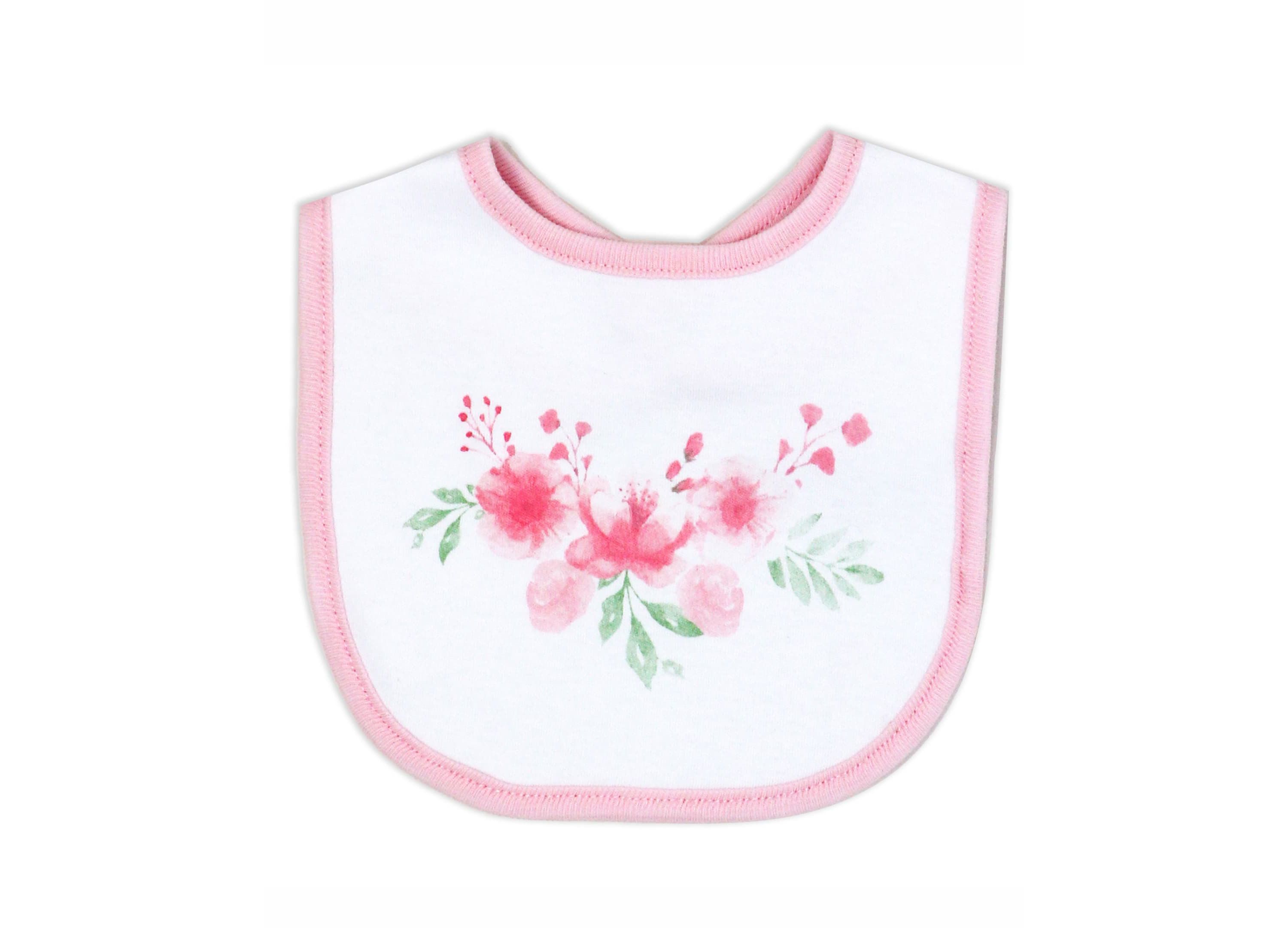 Baby Girls Soft Floral Layette, 5 Piece Set