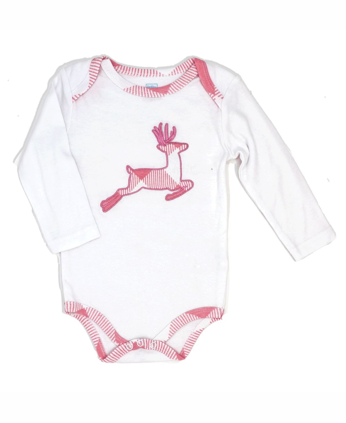 Baby Boys and Girls Pink Buffalo Plaid Plush 3 Piece Lounge Set