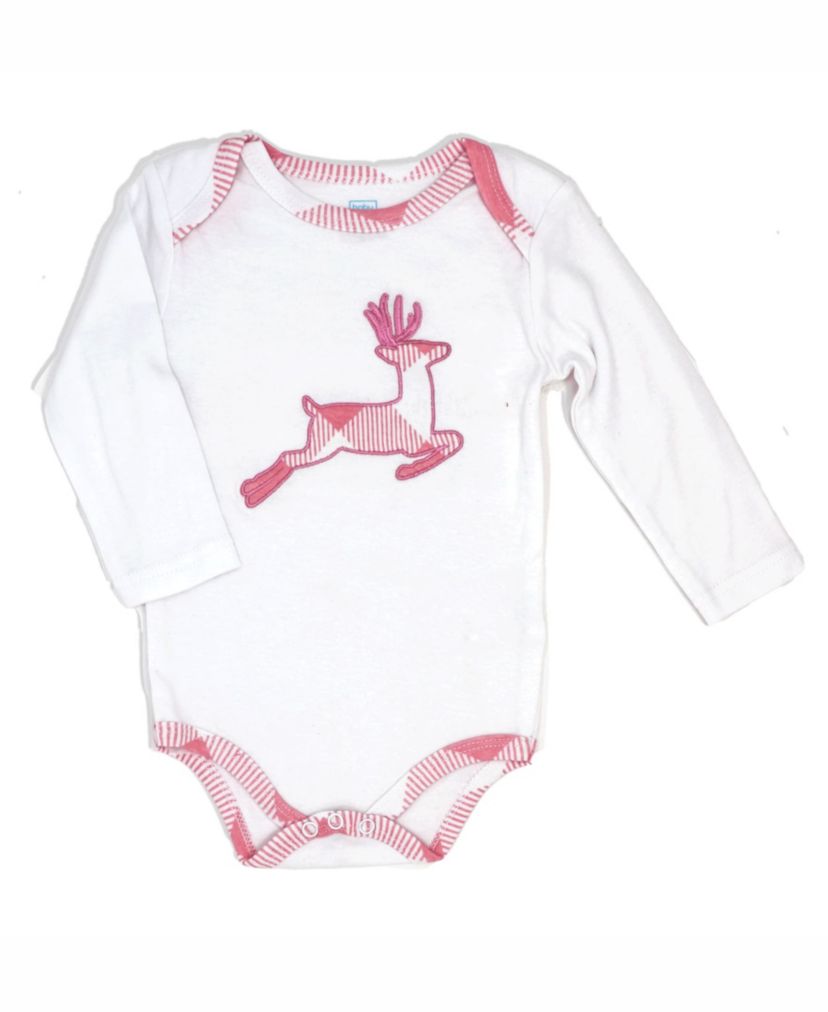 Baby Boys and Girls Pink Buffalo Plaid Plush 3 Piece Lounge Set