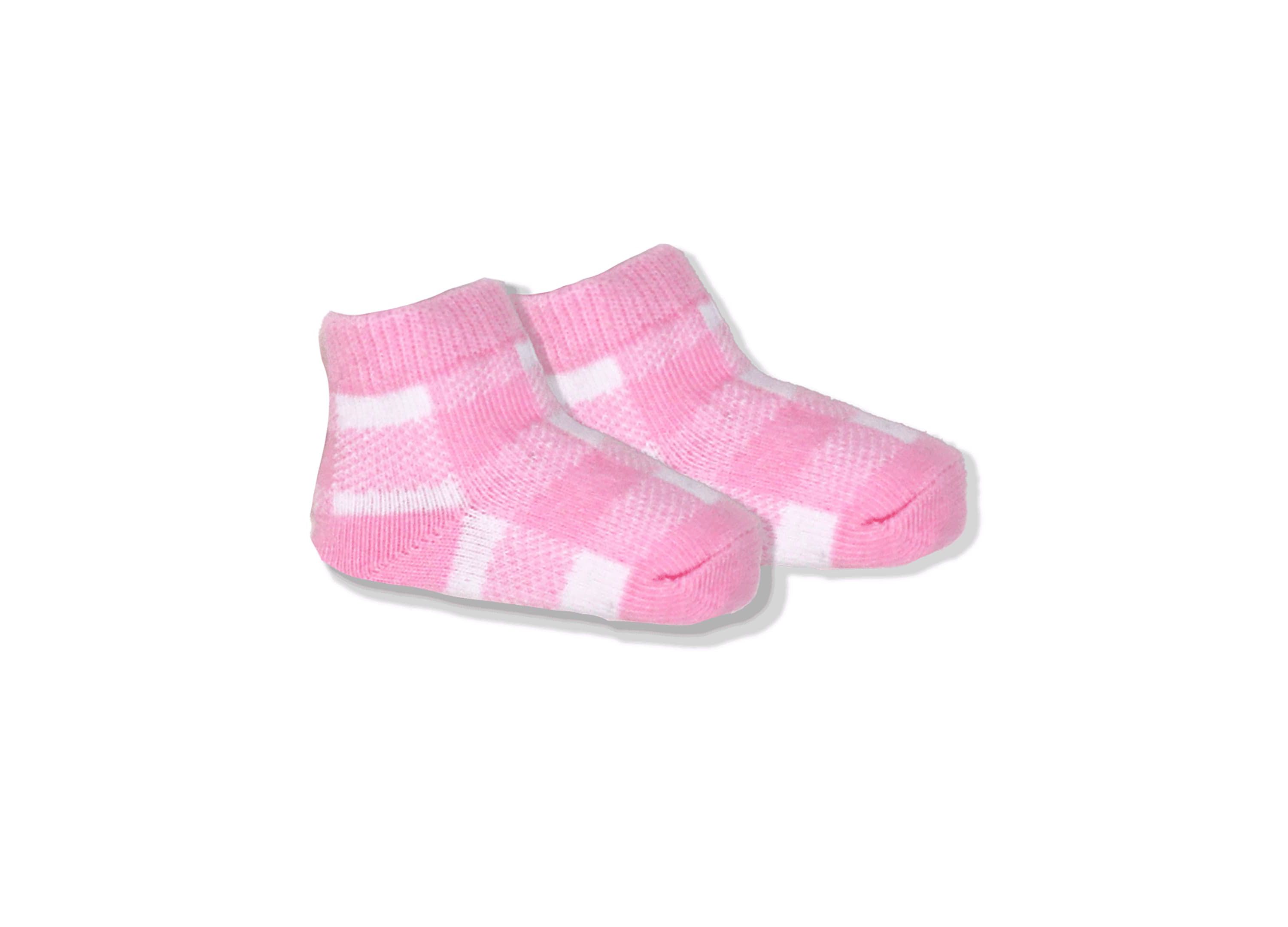 Baby Boys and Girls Pink Buffalo Plaid Plush 3 Piece Lounge Set
