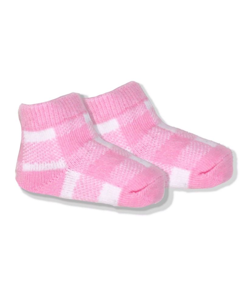 Baby Boys and Girls Pink Buffalo Plaid Plush 3 Piece Lounge Set
